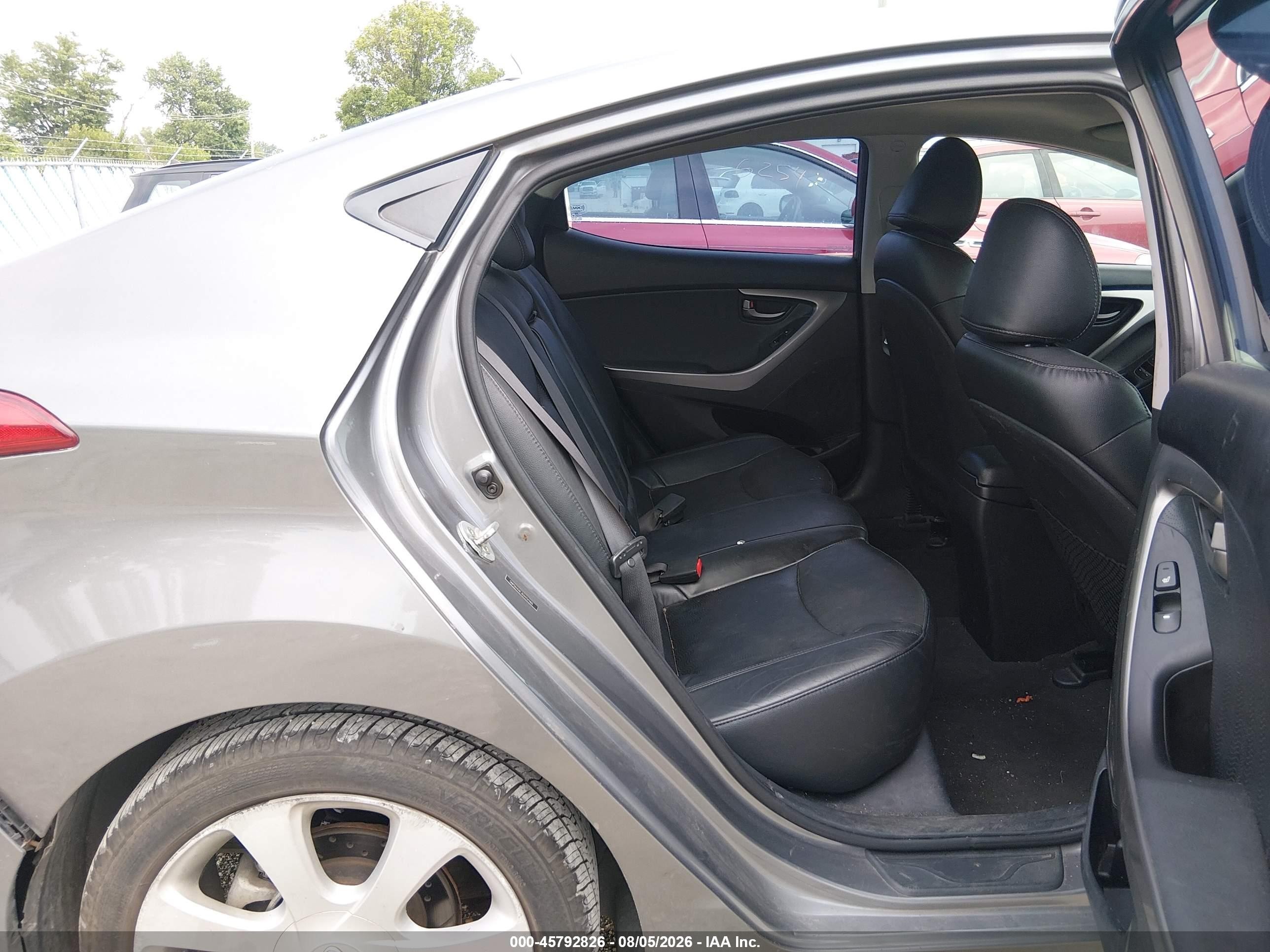 2012 Hyundai Elantra Limited Silver vin: 5NPDH4AE3CH151160