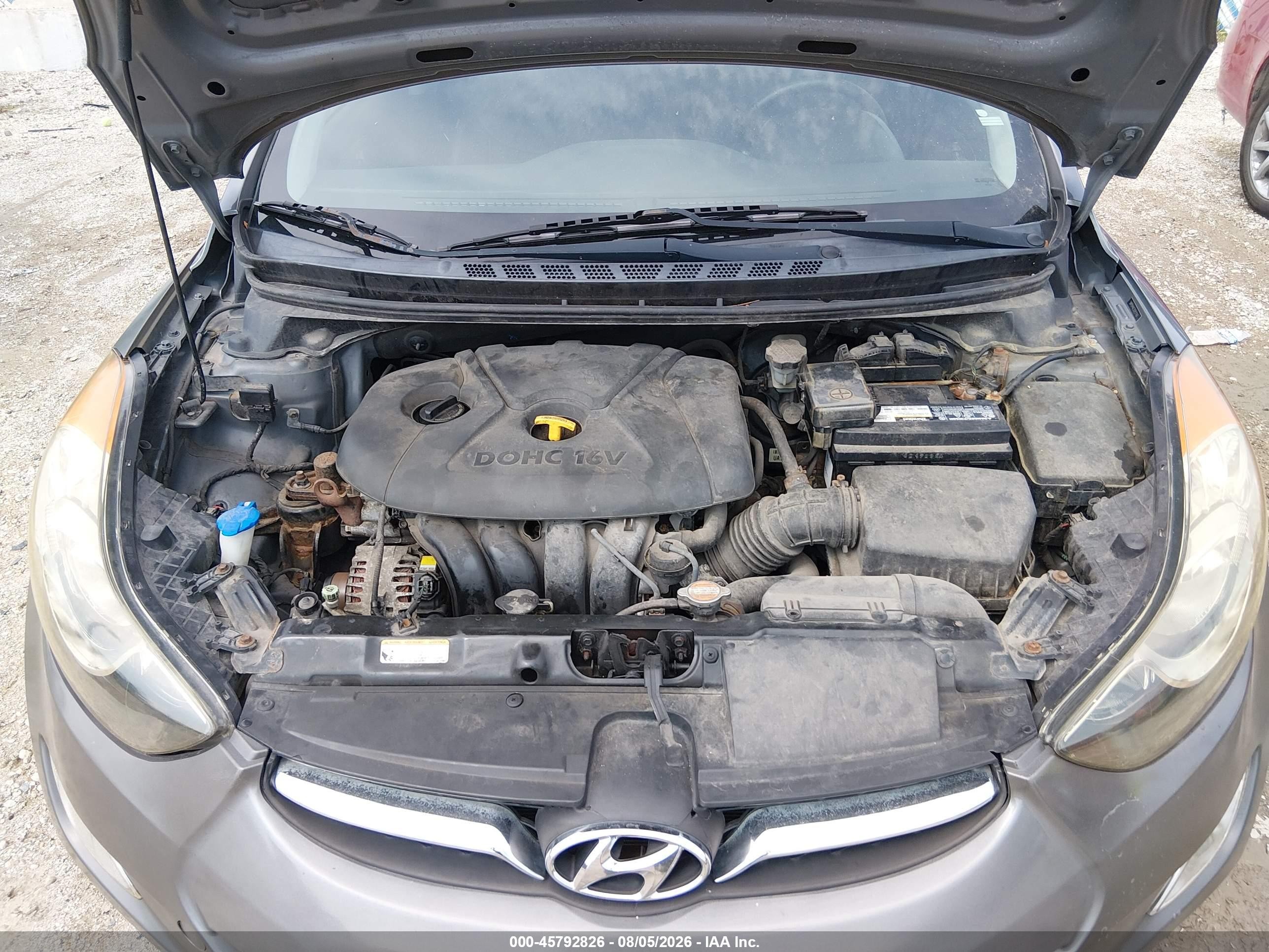 2012 Hyundai Elantra Limited Silver vin: 5NPDH4AE3CH151160