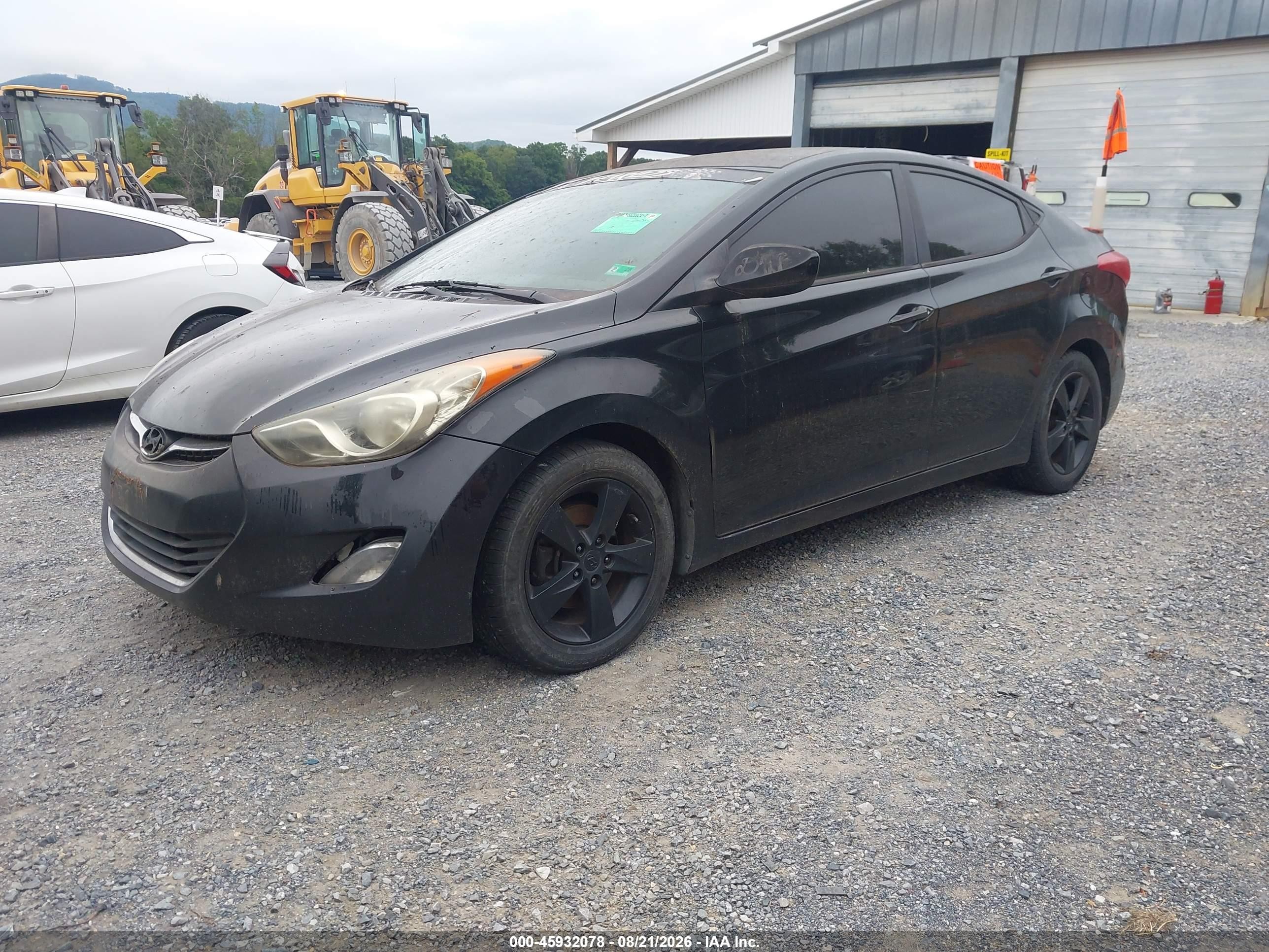 2013 Hyundai Elantra Gls Black vin: 5NPDH4AE3DH152150