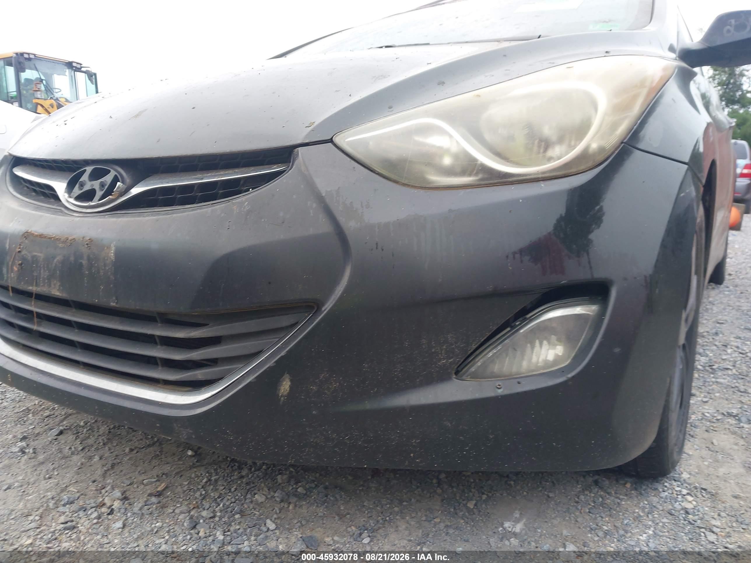 2013 Hyundai Elantra Gls Black vin: 5NPDH4AE3DH152150