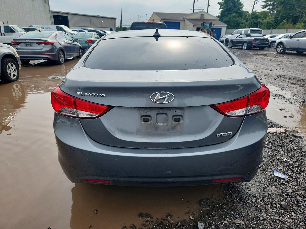 2013 Hyundai Elantra Limited Gray vin: 5NPDH4AE3DH154643
