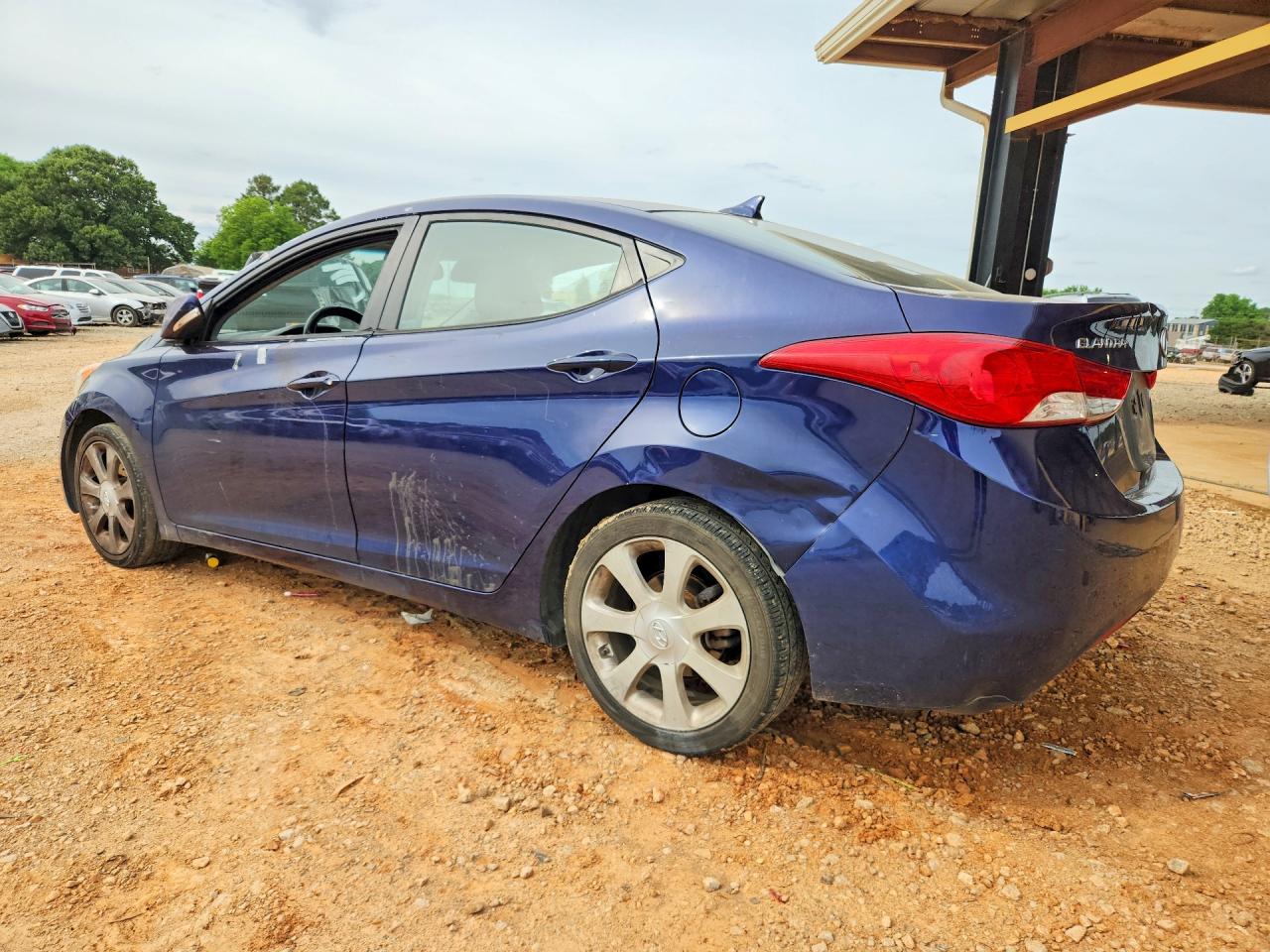 2013 Hyundai Elantra Limited Blue vin: 5NPDH4AE3DH156831