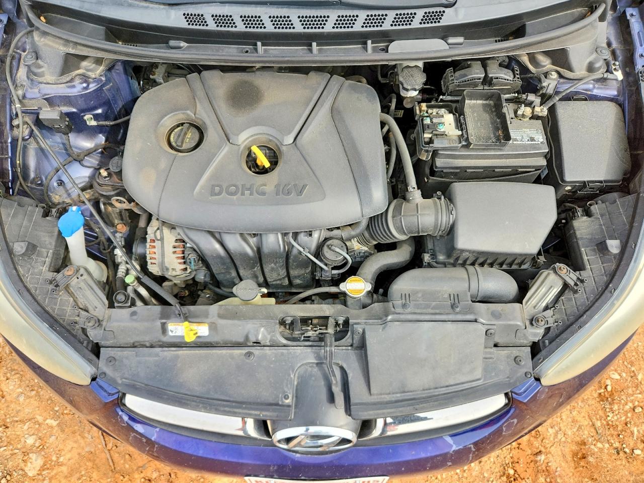 2013 Hyundai Elantra Limited Blue vin: 5NPDH4AE3DH156831