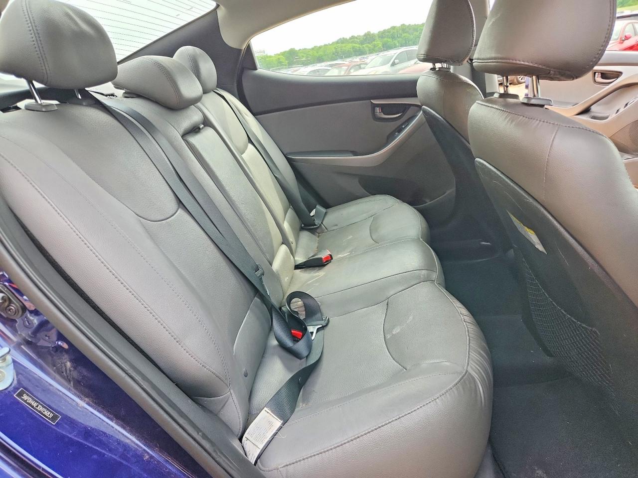 2013 Hyundai Elantra Limited Blue vin: 5NPDH4AE3DH156831
