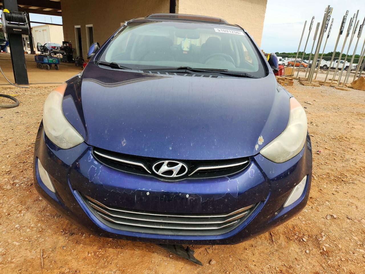 2013 Hyundai Elantra Limited Blue vin: 5NPDH4AE3DH156831
