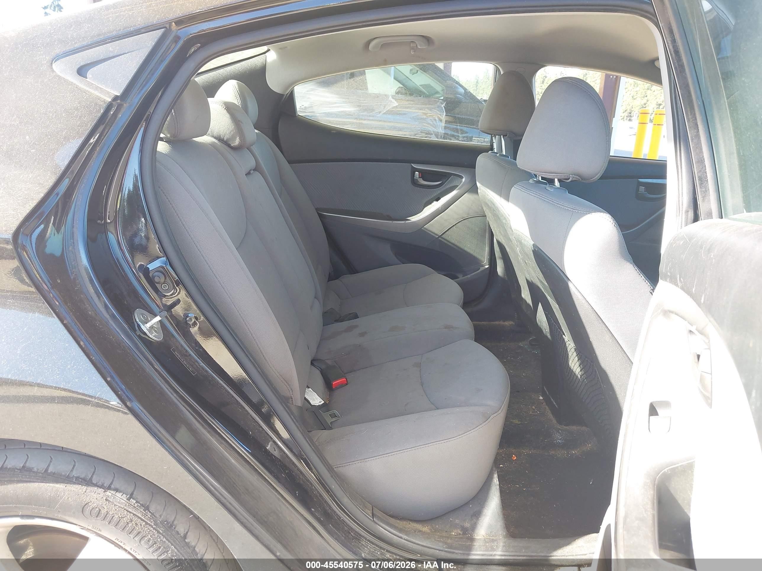 2013 Hyundai Elantra Gls Черный vin: 5NPDH4AE3DH167182