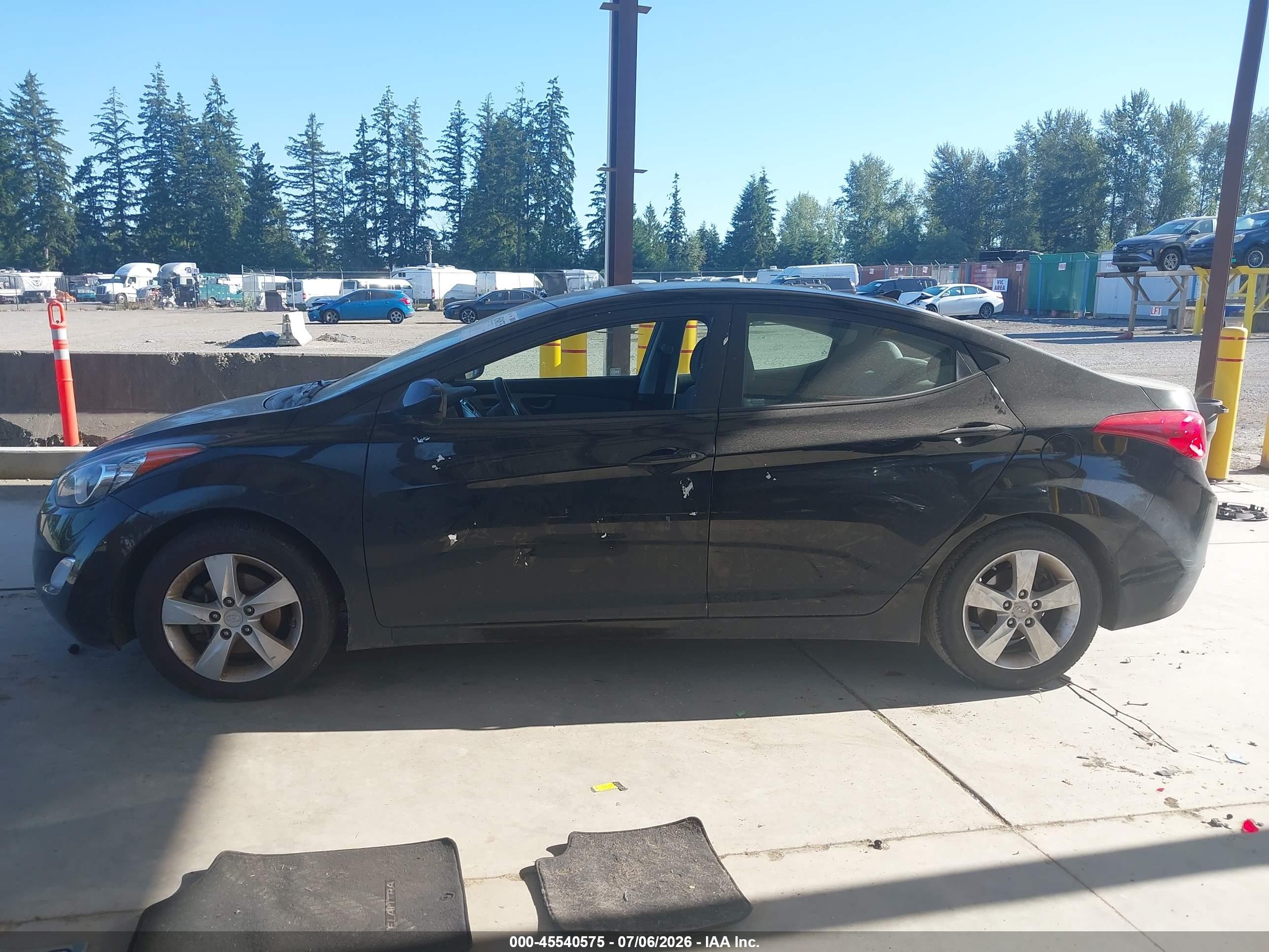 2013 Hyundai Elantra Gls Черный vin: 5NPDH4AE3DH167182
