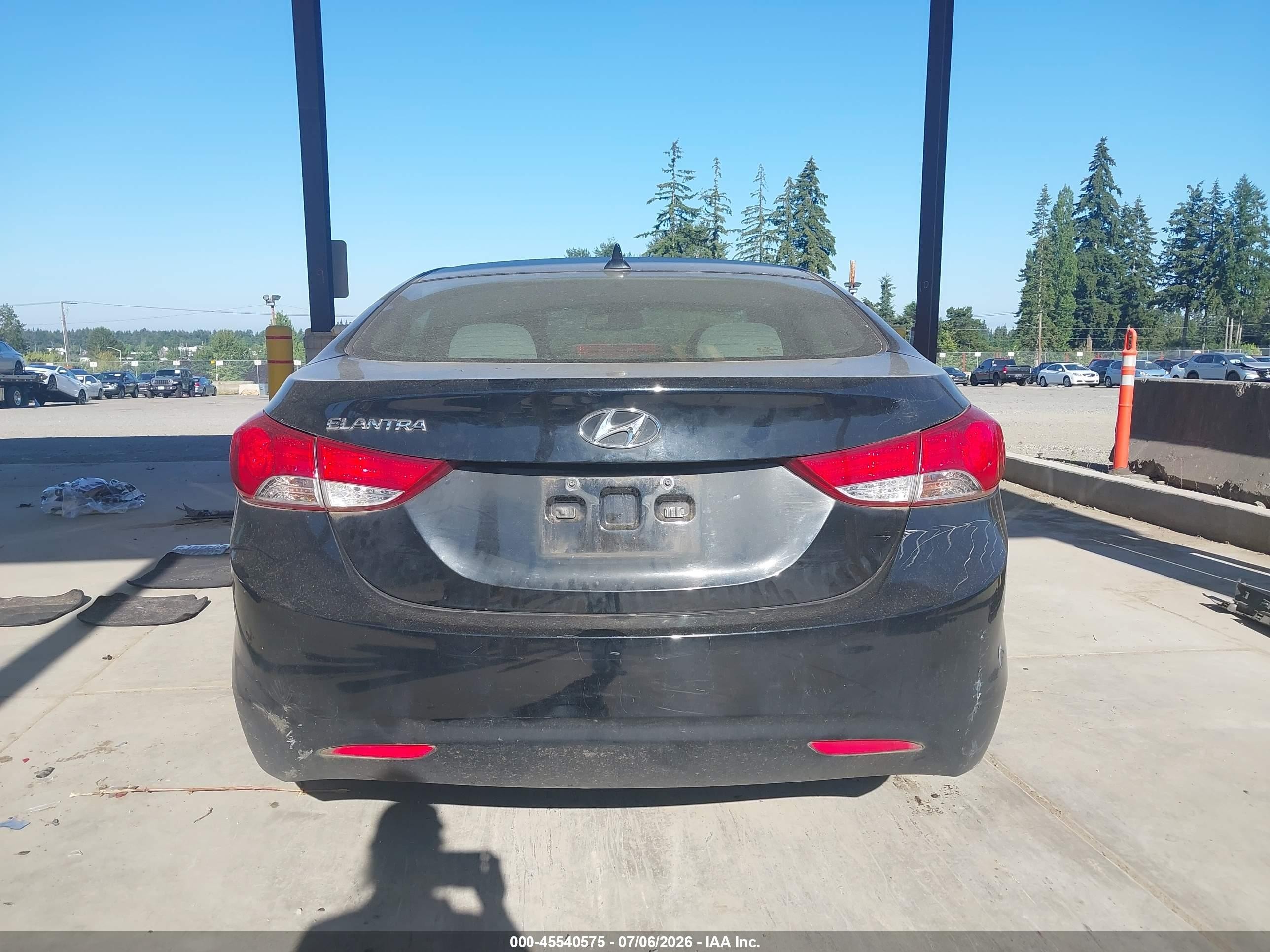 2013 Hyundai Elantra Gls Черный vin: 5NPDH4AE3DH167182