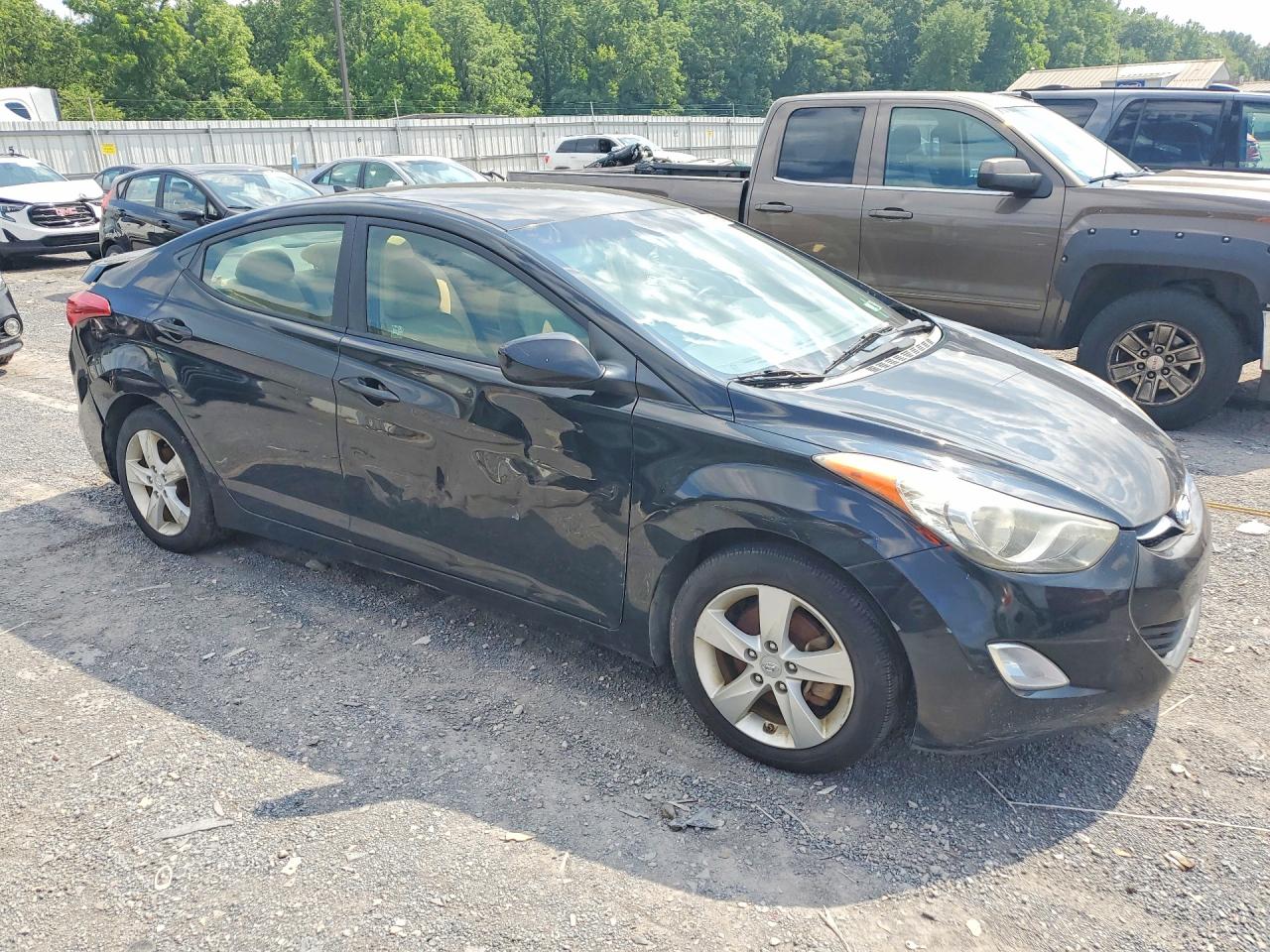 2013 Hyundai Elantra Gls Черный vin: 5NPDH4AE3DH167294