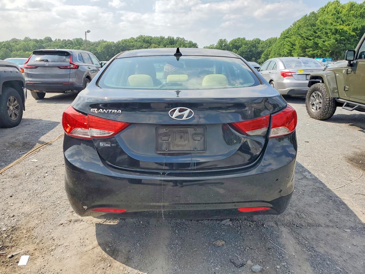 2013 Hyundai Elantra Gls Черный vin: 5NPDH4AE3DH167294
