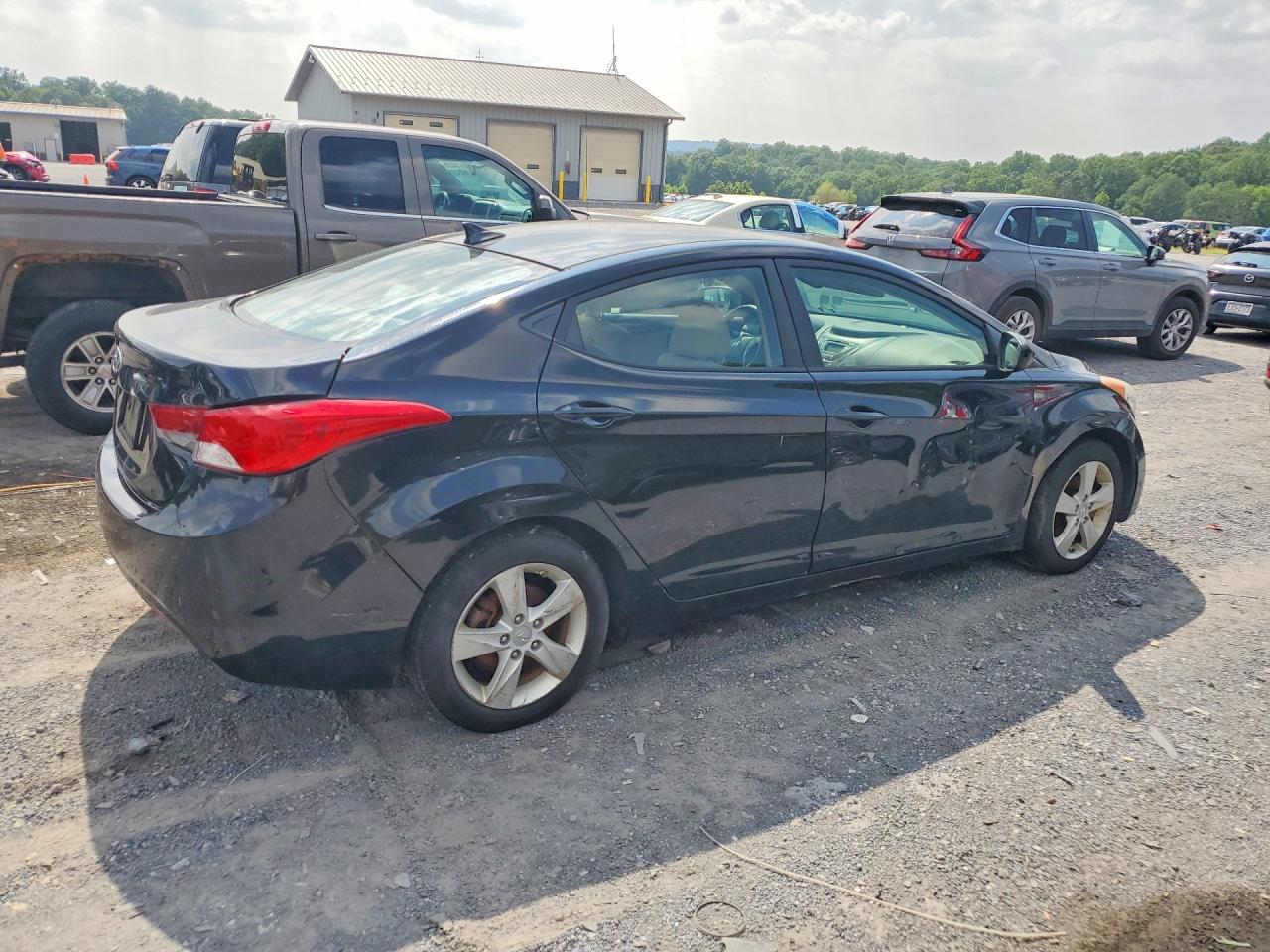 2013 Hyundai Elantra Gls Черный vin: 5NPDH4AE3DH167294