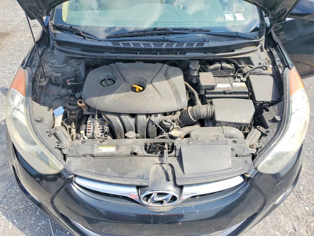2013 Hyundai Elantra Gls Черный vin: 5NPDH4AE3DH167294