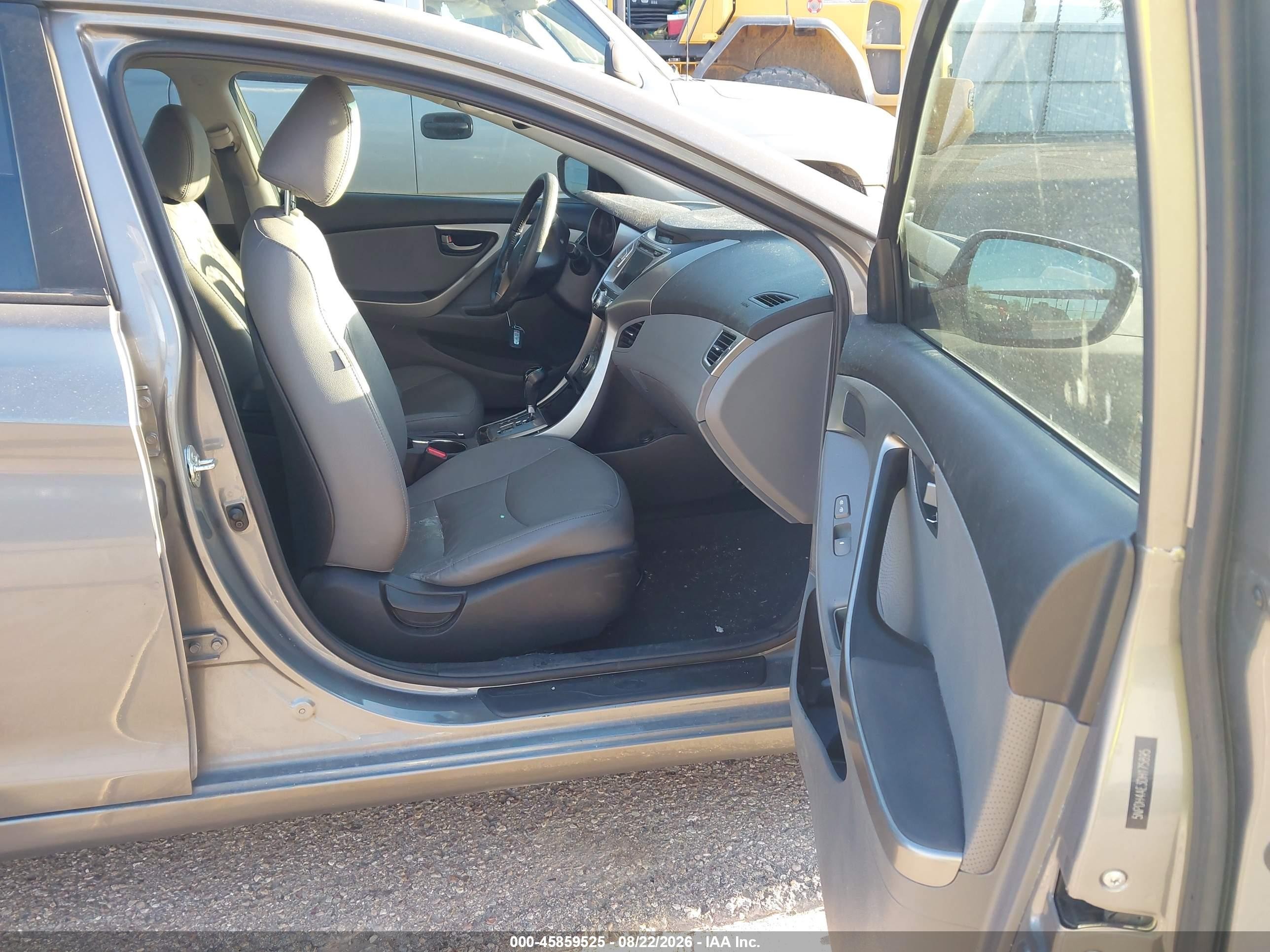 2013 Hyundai Elantra Limited Gray vin: 5NPDH4AE3DH175895