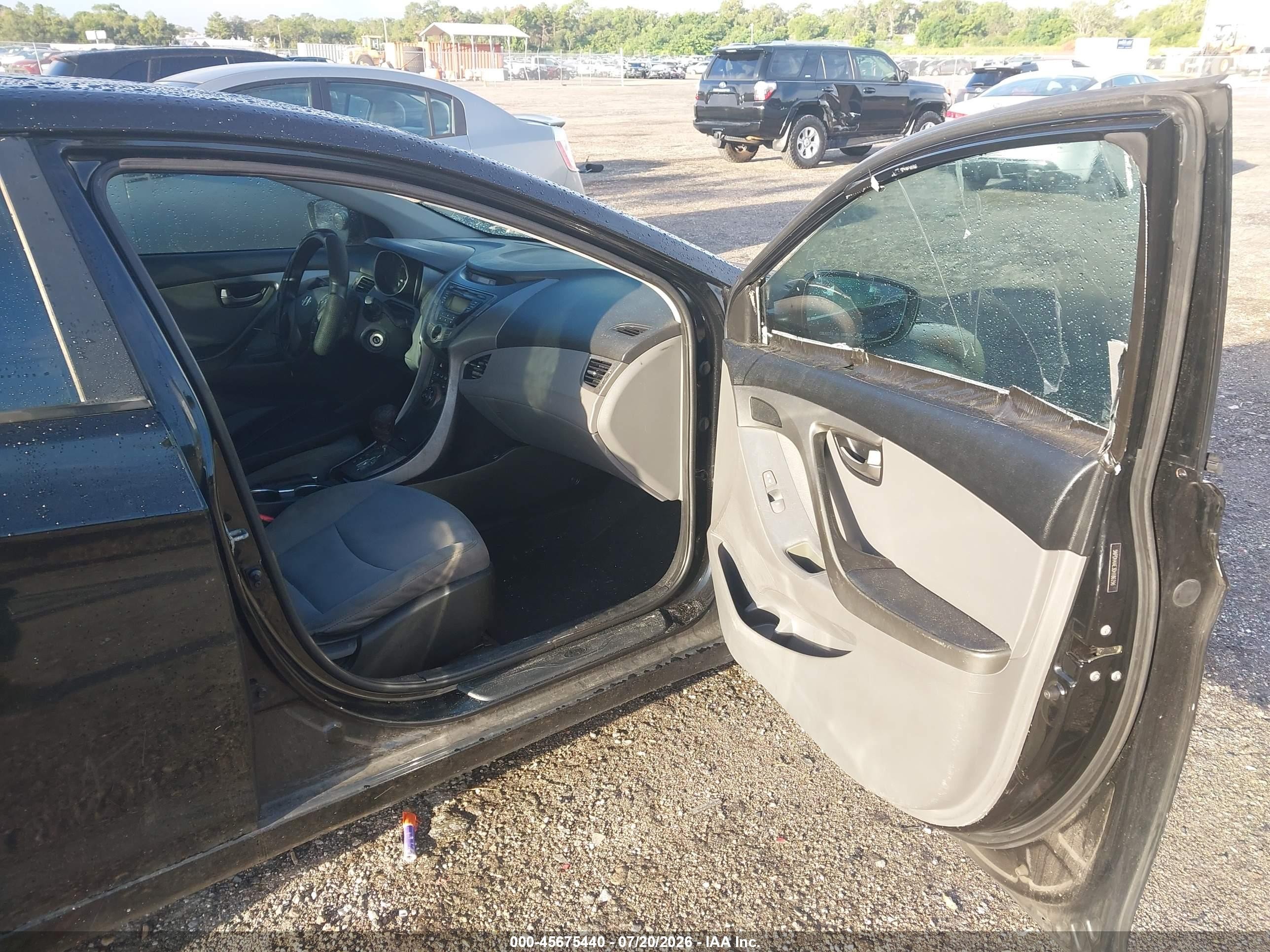 2013 Hyundai Elantra Gls Black vin: 5NPDH4AE3DH186296
