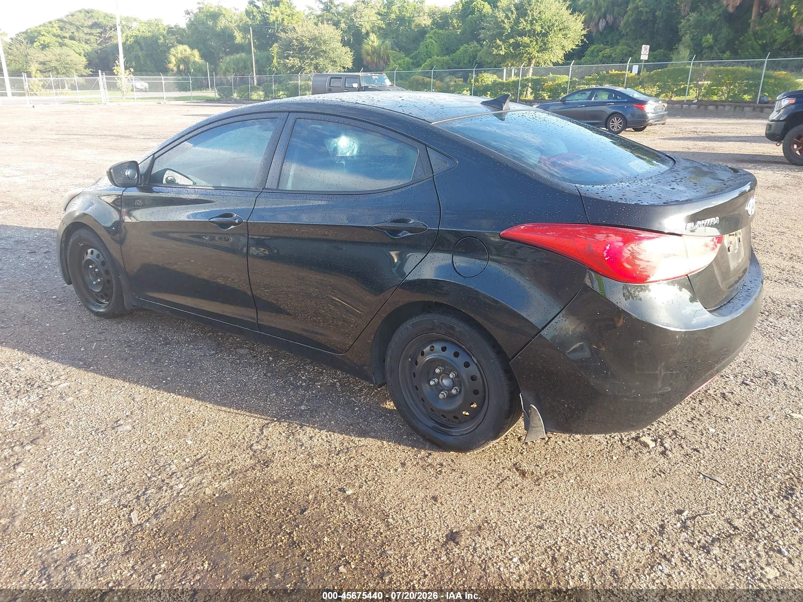 2013 Hyundai Elantra Gls Black vin: 5NPDH4AE3DH186296