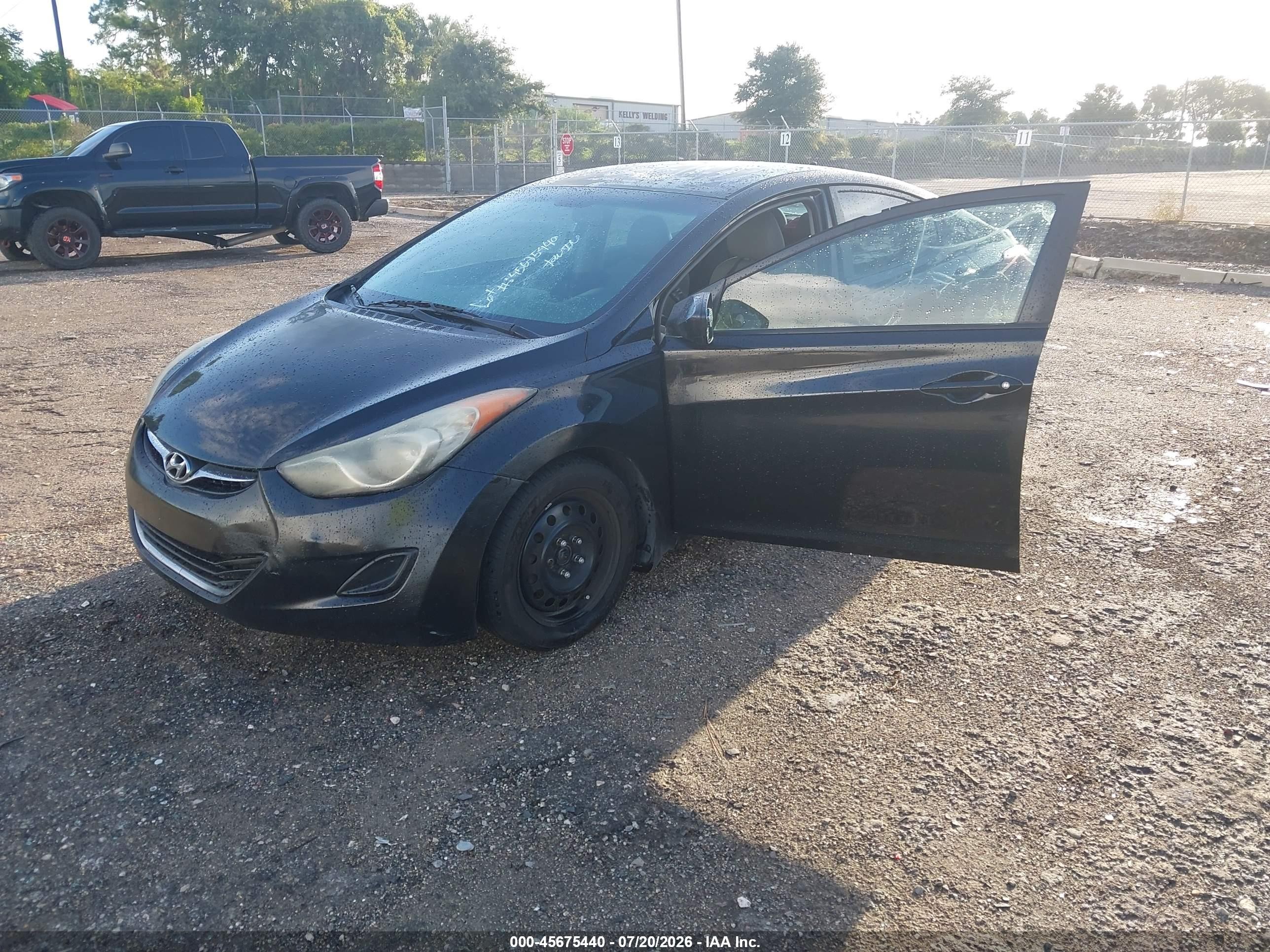 2013 Hyundai Elantra Gls Black vin: 5NPDH4AE3DH186296