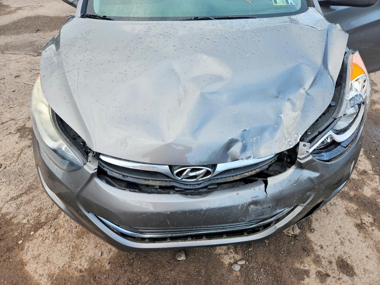 2013 Hyundai Elantra Gls Gray vin: 5NPDH4AE3DH205137