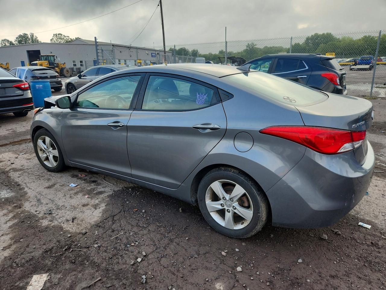 2013 Hyundai Elantra Gls Gray vin: 5NPDH4AE3DH205137