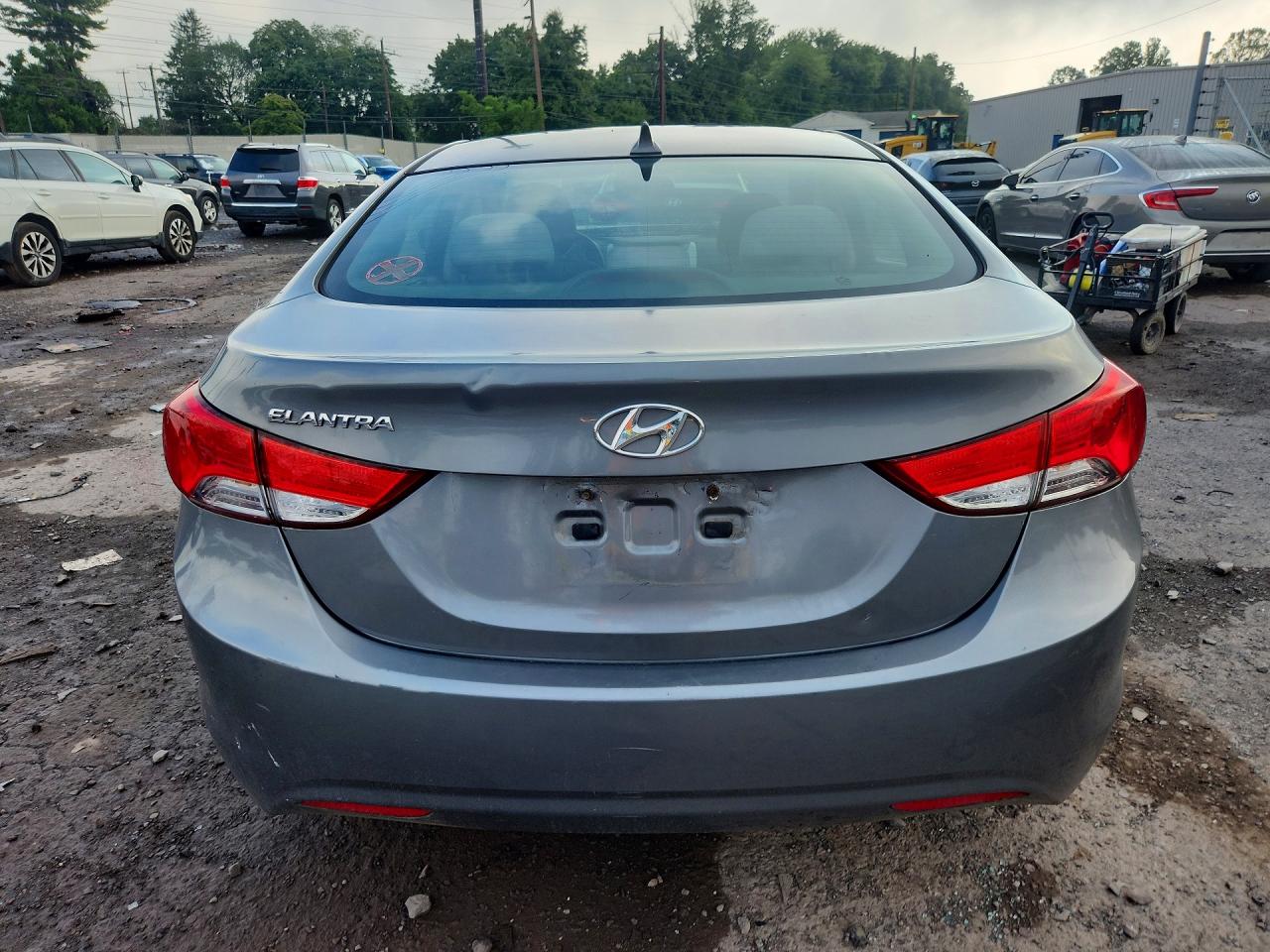 2013 Hyundai Elantra Gls Gray vin: 5NPDH4AE3DH205137