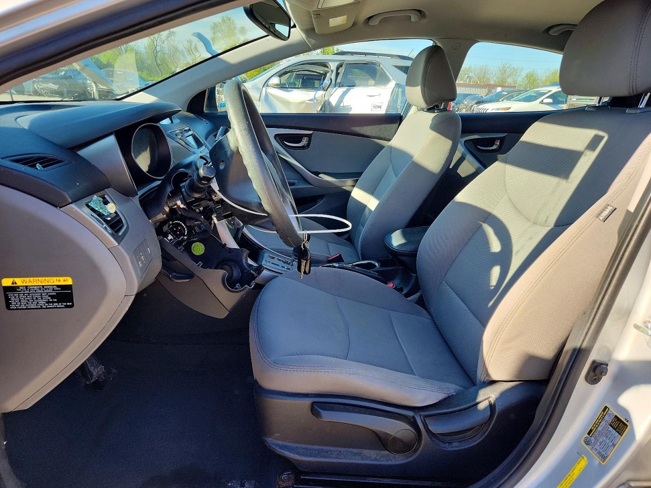 2013 Hyundai Elantra Gls Gray vin: 5NPDH4AE3DH206305