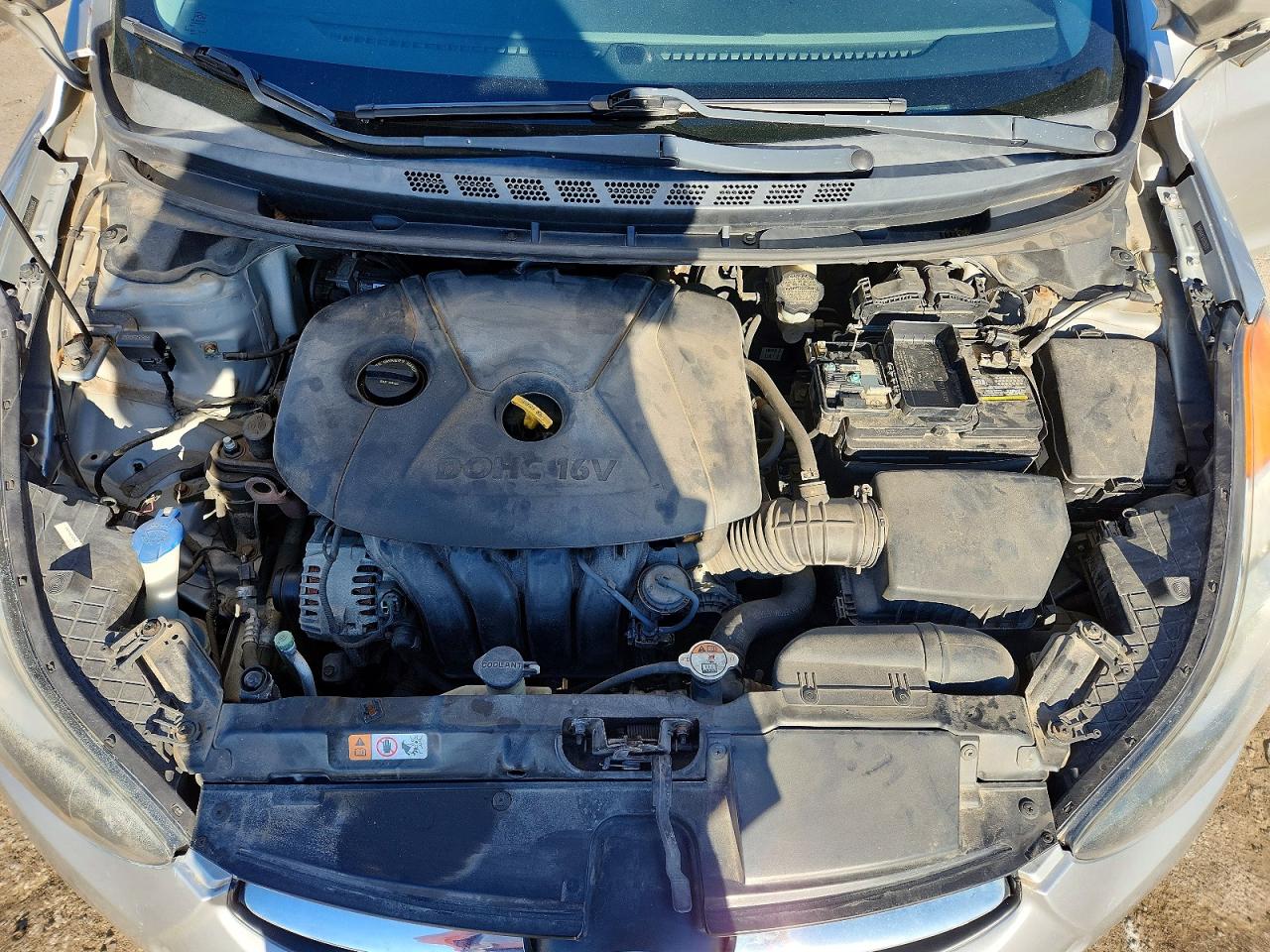 2013 Hyundai Elantra Gls Gray vin: 5NPDH4AE3DH206305