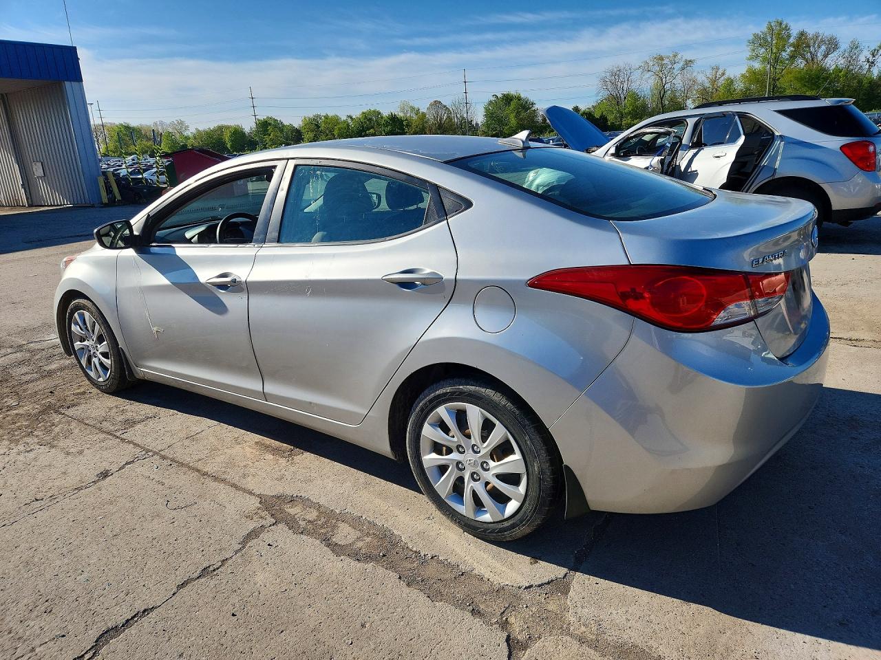 2013 Hyundai Elantra Gls Gray vin: 5NPDH4AE3DH206305