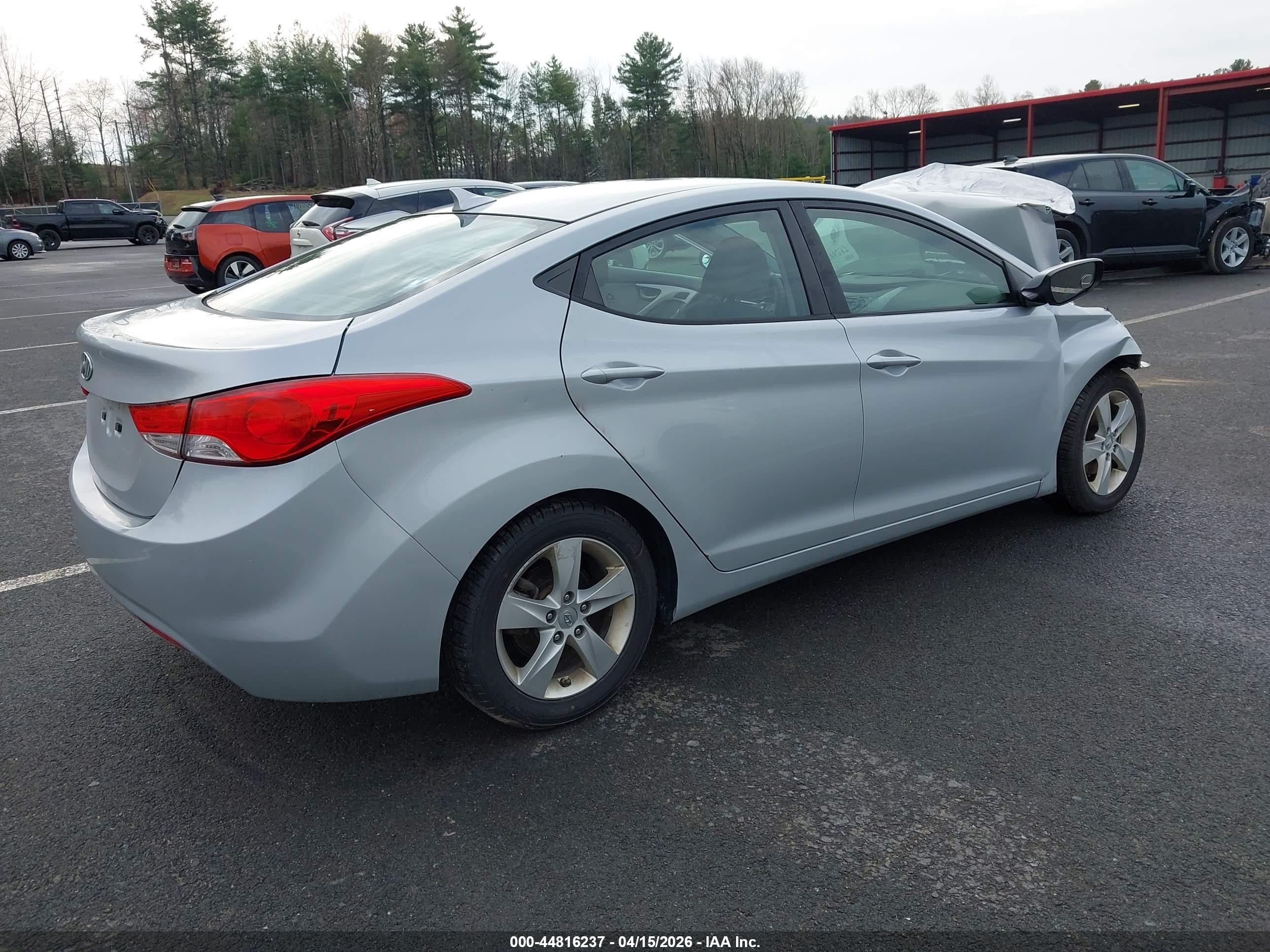 2013 Hyundai Elantra Gls/limited Silver vin: 5NPDH4AE3DH210256