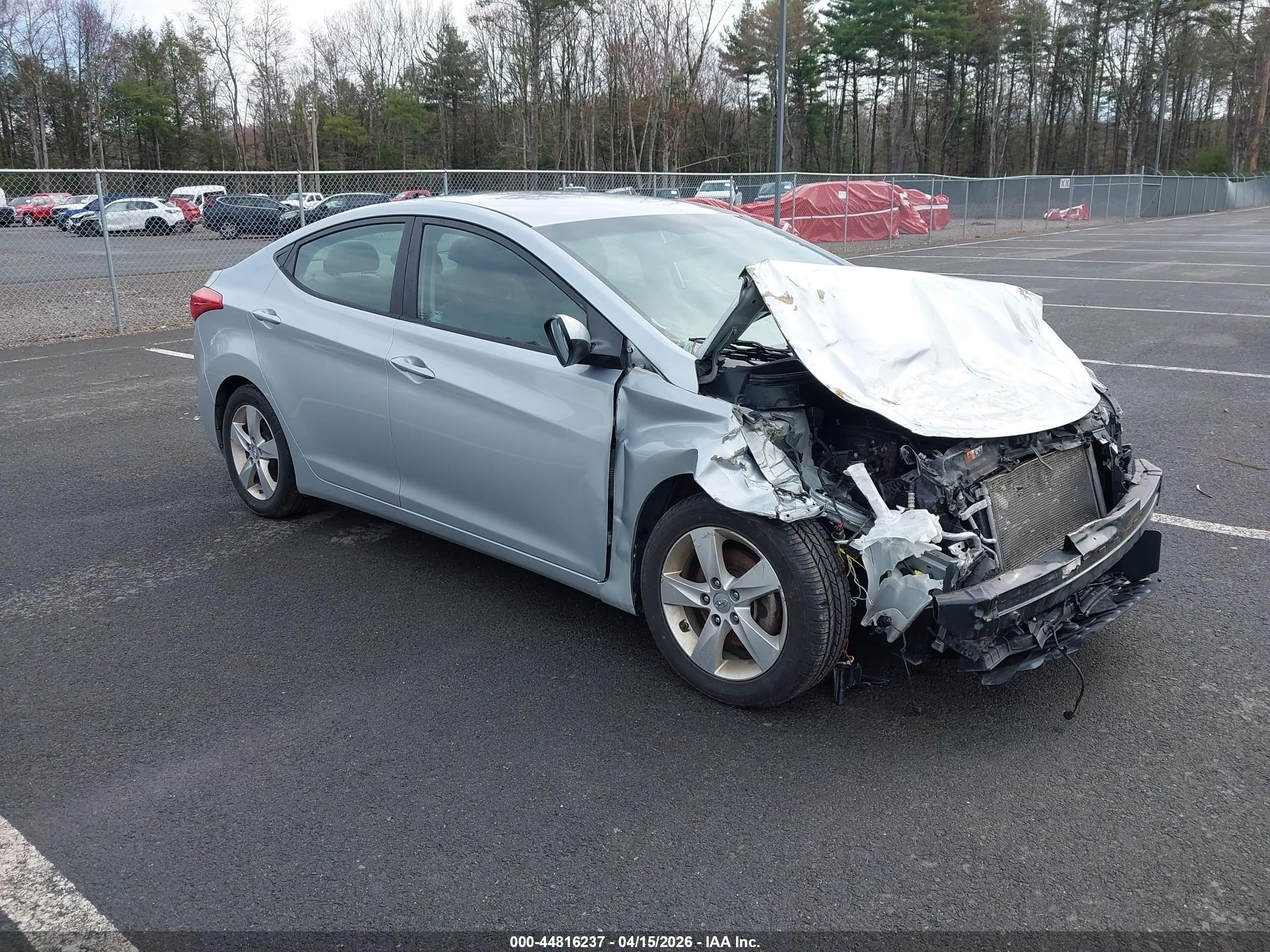 2013 Hyundai Elantra Gls/limited Silver vin: 5NPDH4AE3DH210256