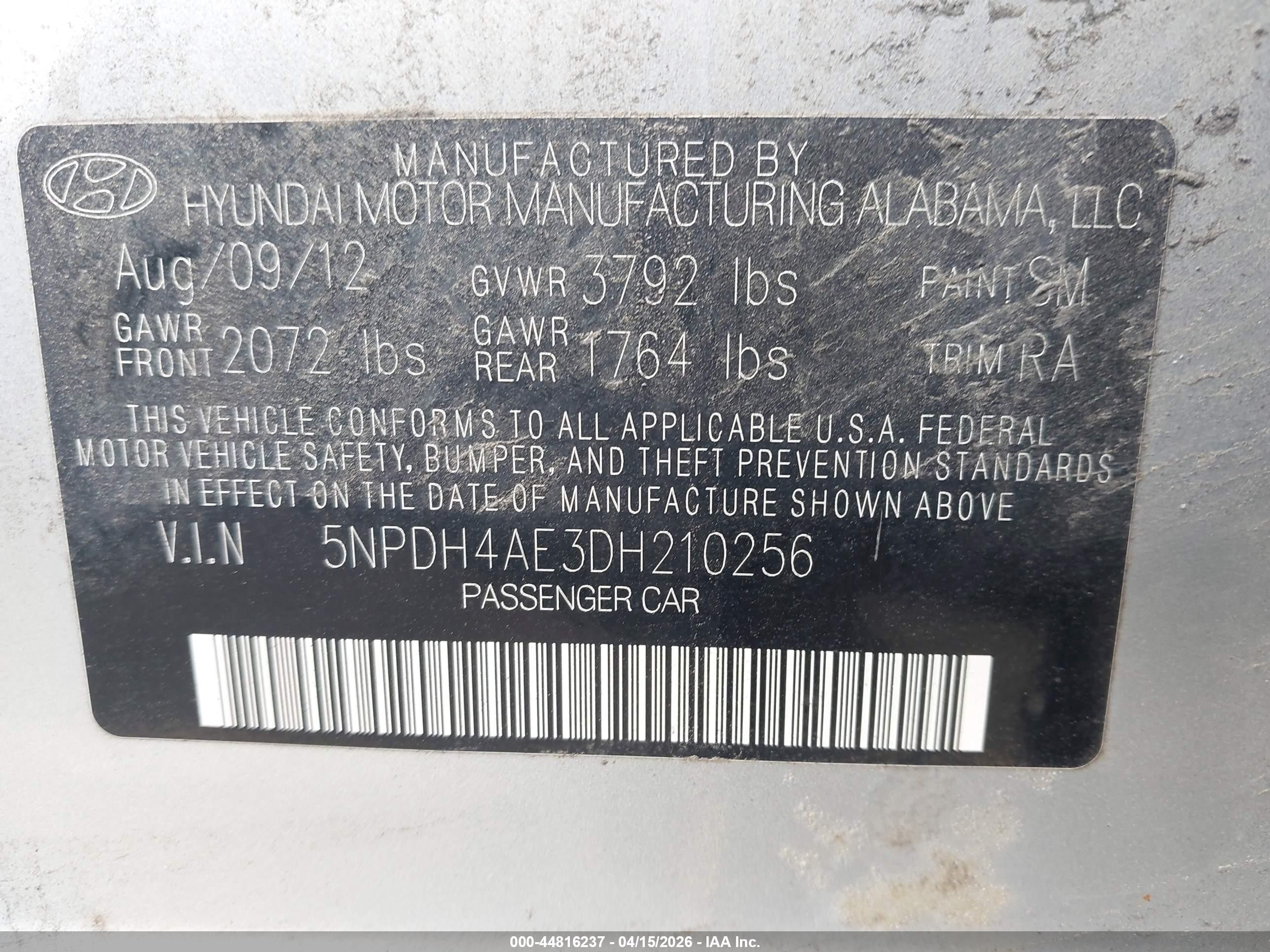2013 Hyundai Elantra Gls/limited Silver vin: 5NPDH4AE3DH210256