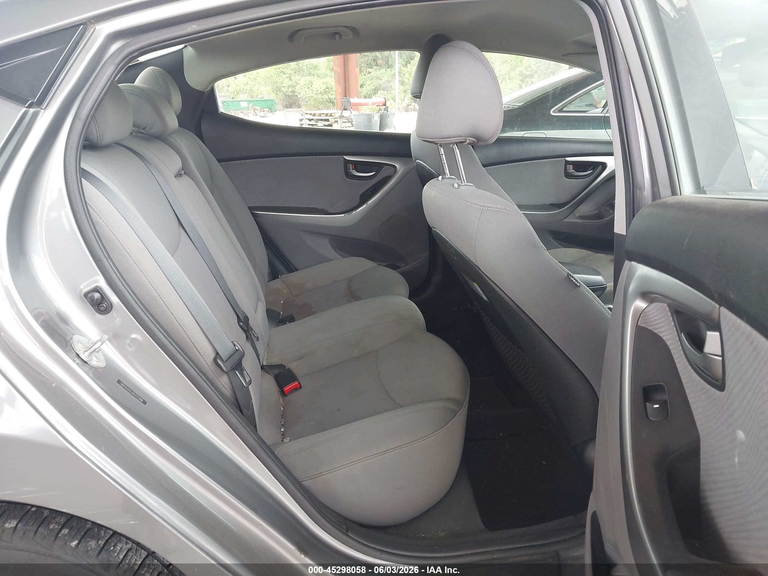 2013 Hyundai Elantra Gls Gray vin: 5NPDH4AE3DH221998