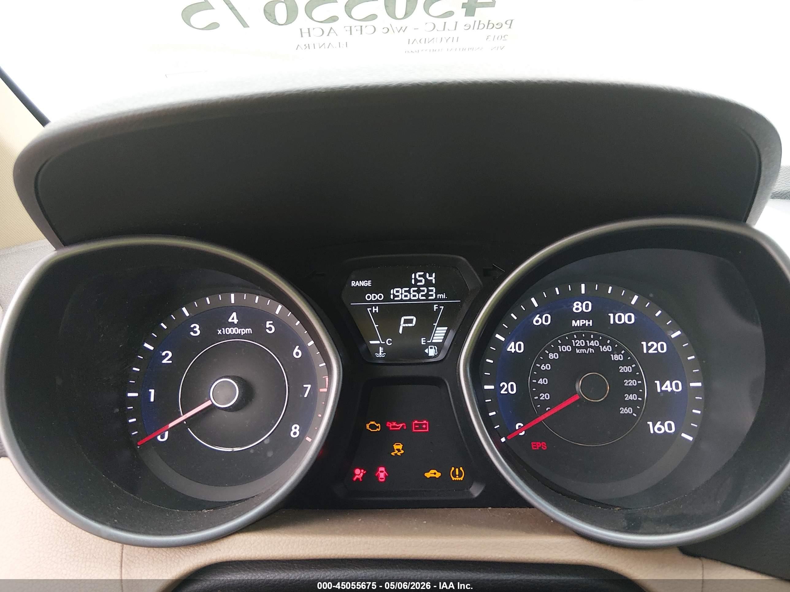 2013 Hyundai Elantra Limited Beige vin: 5NPDH4AE3DH224660
