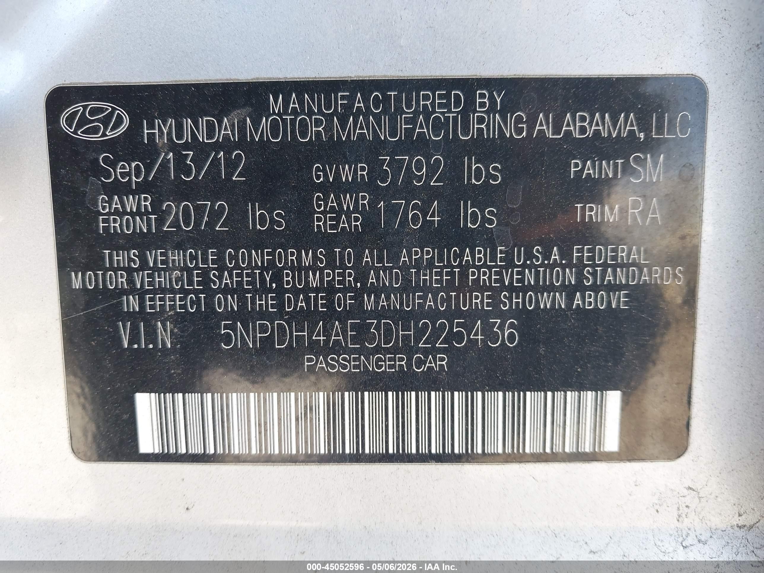 2013 Hyundai Elantra Gls Silver vin: 5NPDH4AE3DH225436