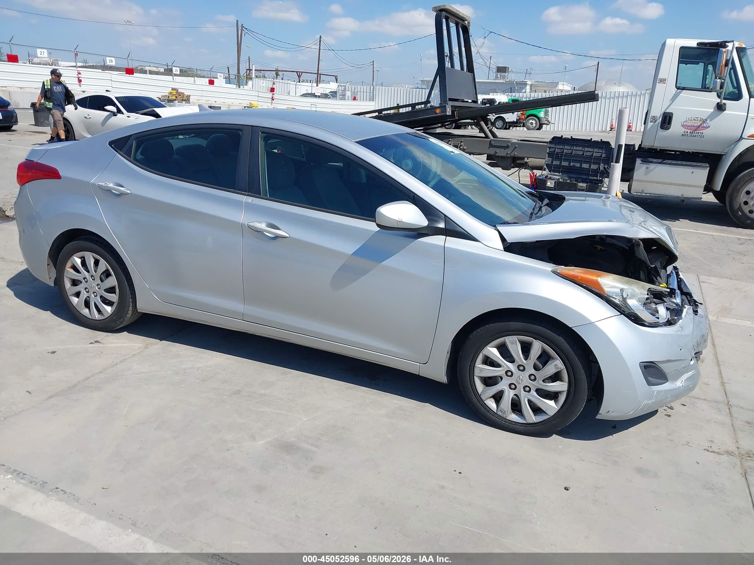 2013 Hyundai Elantra Gls Silver vin: 5NPDH4AE3DH225436
