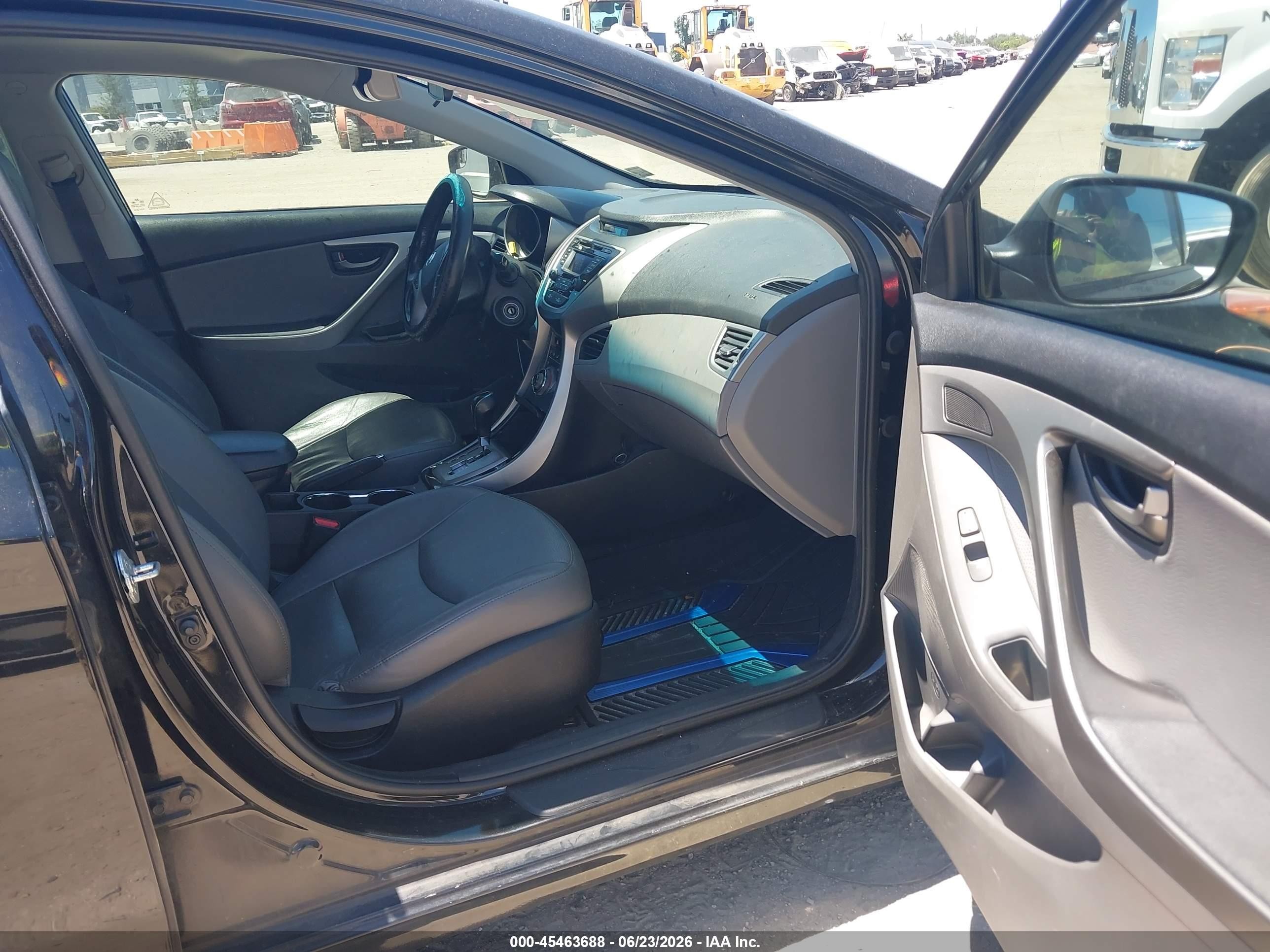 2013 Hyundai Elantra Limited Black vin: 5NPDH4AE3DH226909