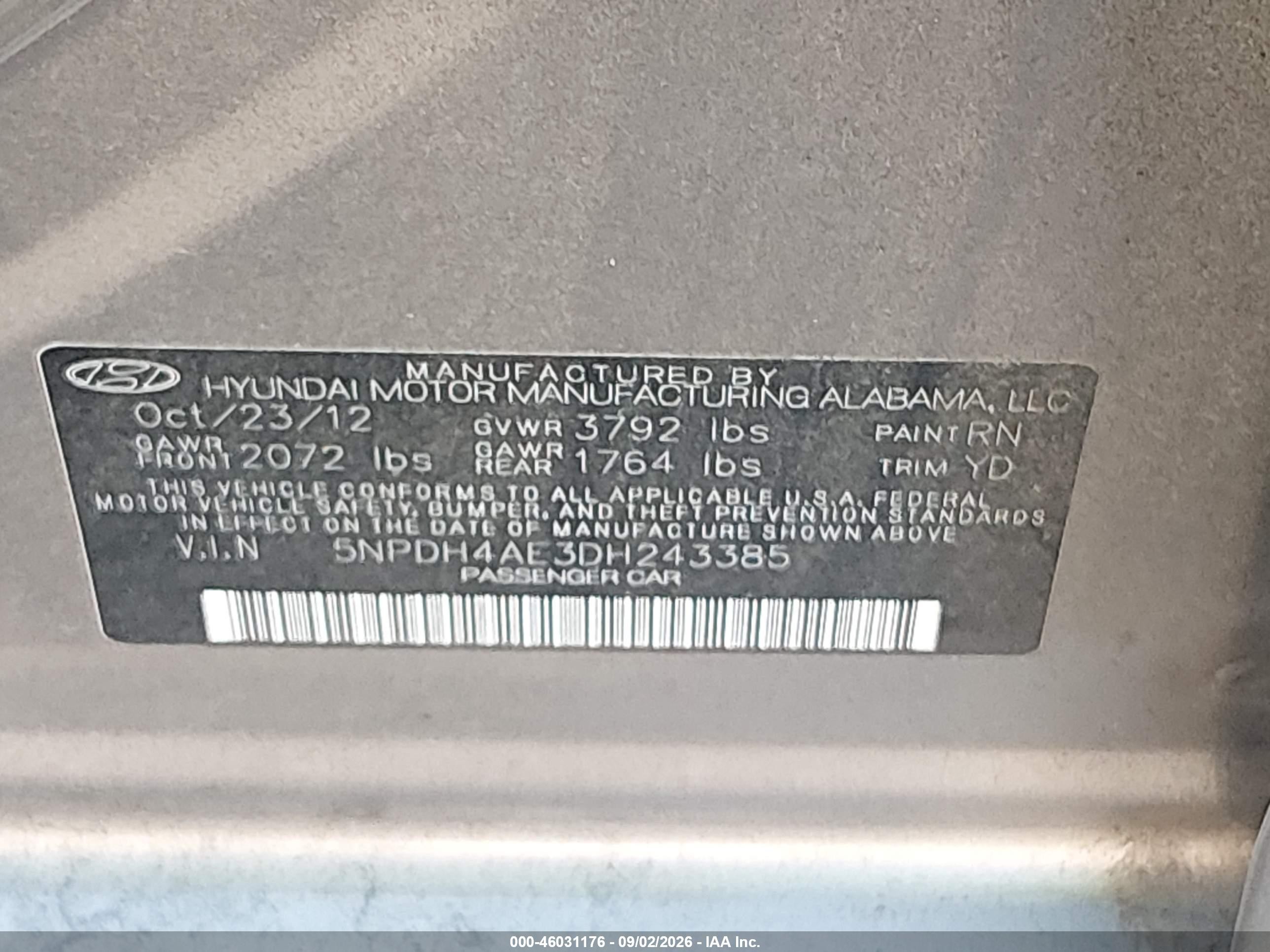 2013 Hyundai Elantra Gls Коричневый vin: 5NPDH4AE3DH243385