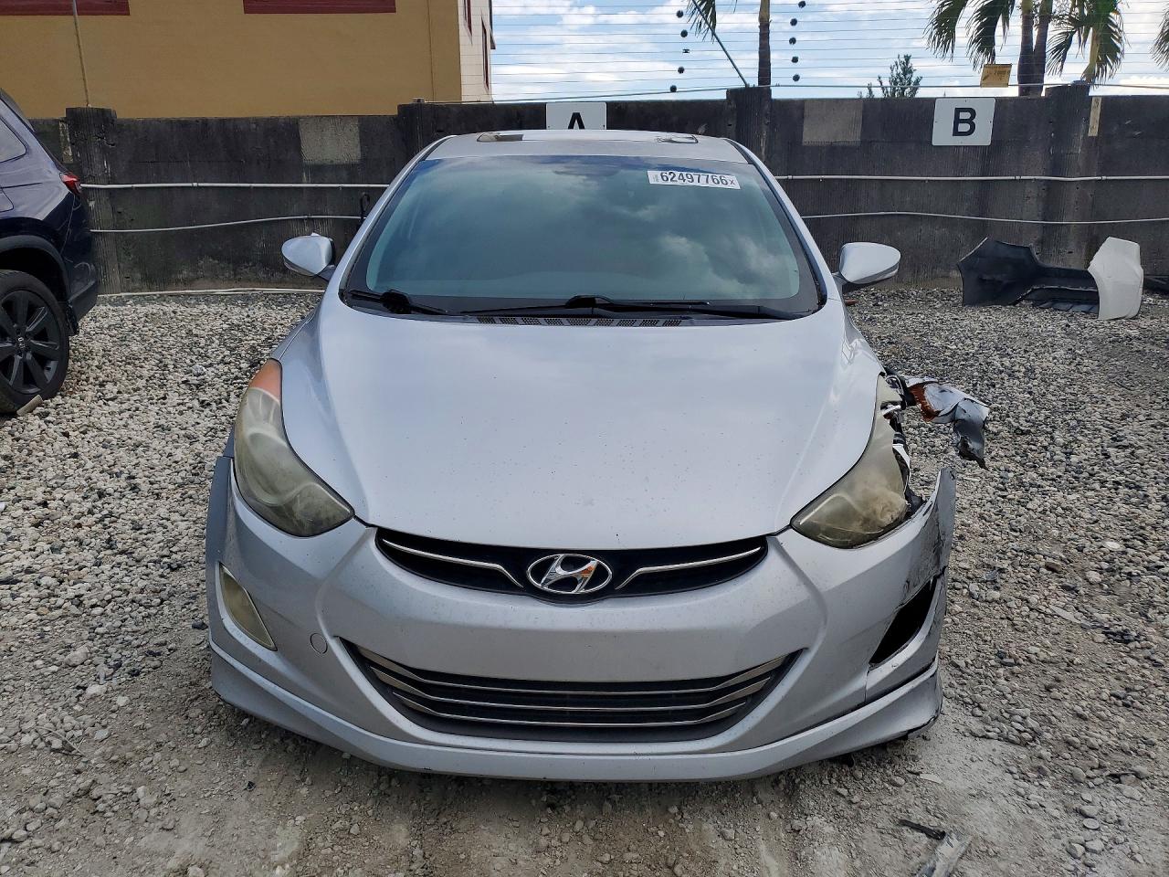 2013 Hyundai Elantra Limited Silver vin: 5NPDH4AE3DH248442