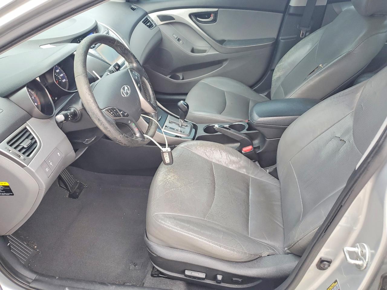 2013 Hyundai Elantra Limited Silver vin: 5NPDH4AE3DH248442