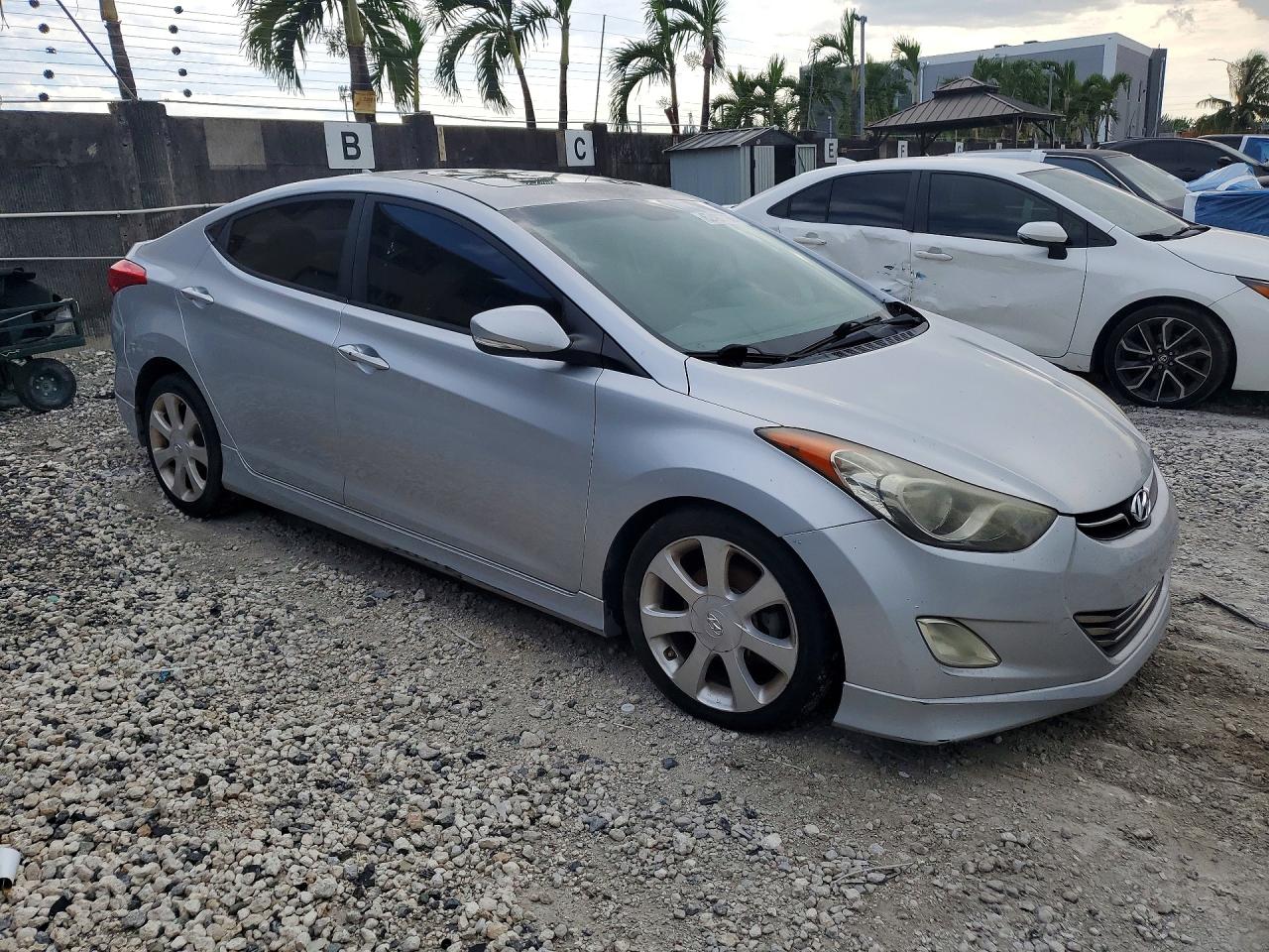 2013 Hyundai Elantra Limited Silver vin: 5NPDH4AE3DH248442