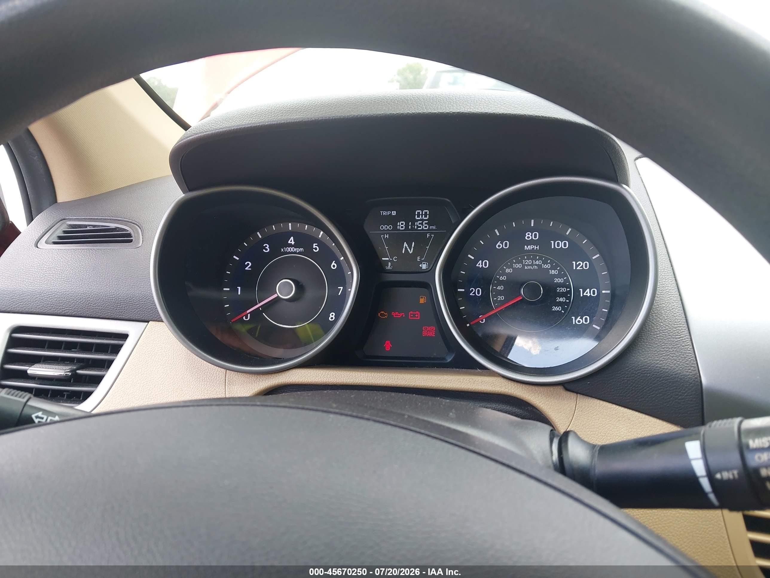 2013 Hyundai Elantra Gls Red vin: 5NPDH4AE3DH264284