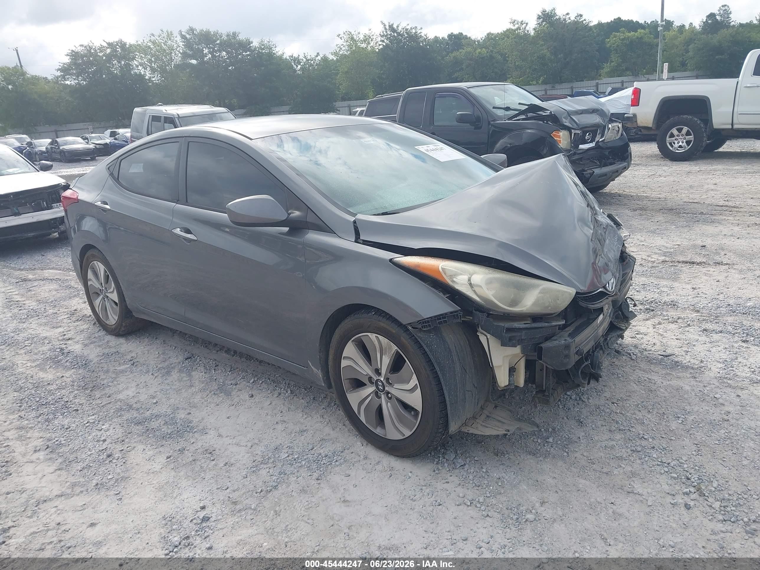 2013 Hyundai Elantra Gls Gray vin: 5NPDH4AE3DH269243
