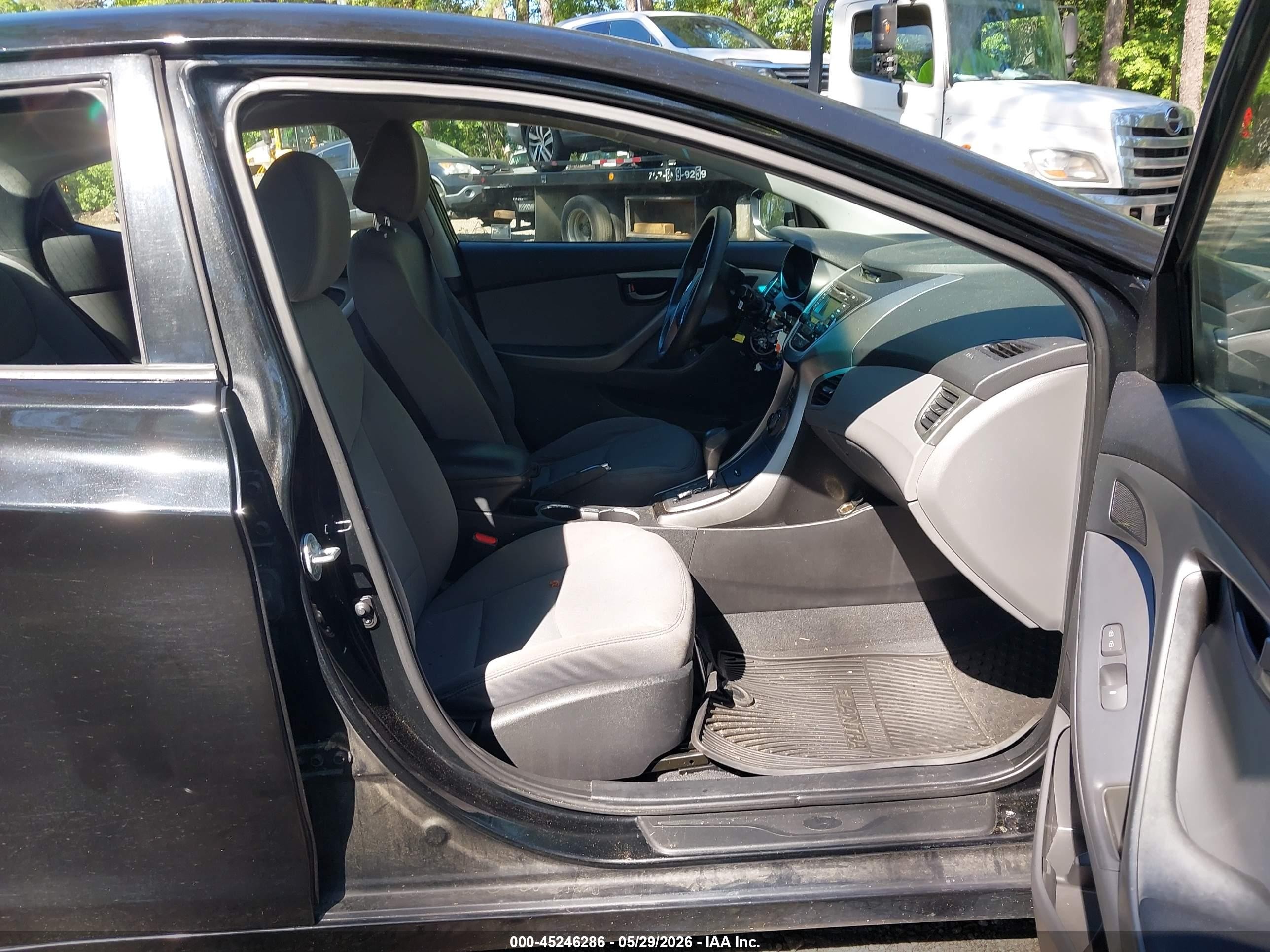 2013 Hyundai Elantra Gls Black vin: 5NPDH4AE3DH270392