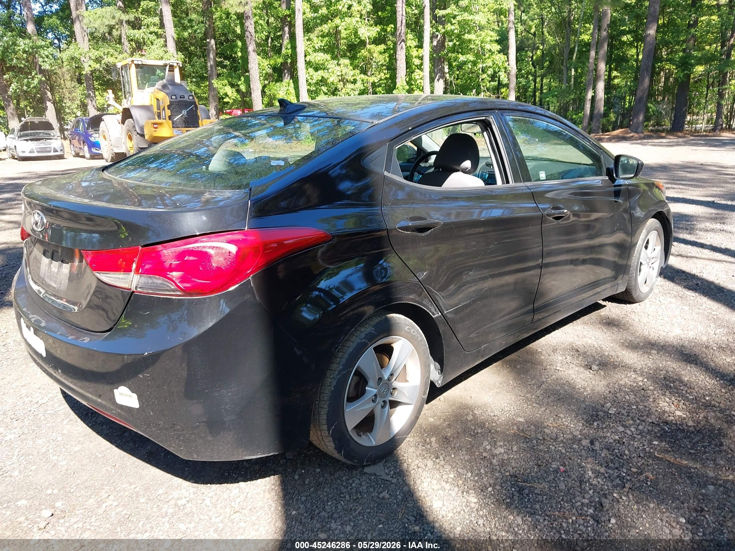 2013 Hyundai Elantra Gls Black vin: 5NPDH4AE3DH270392