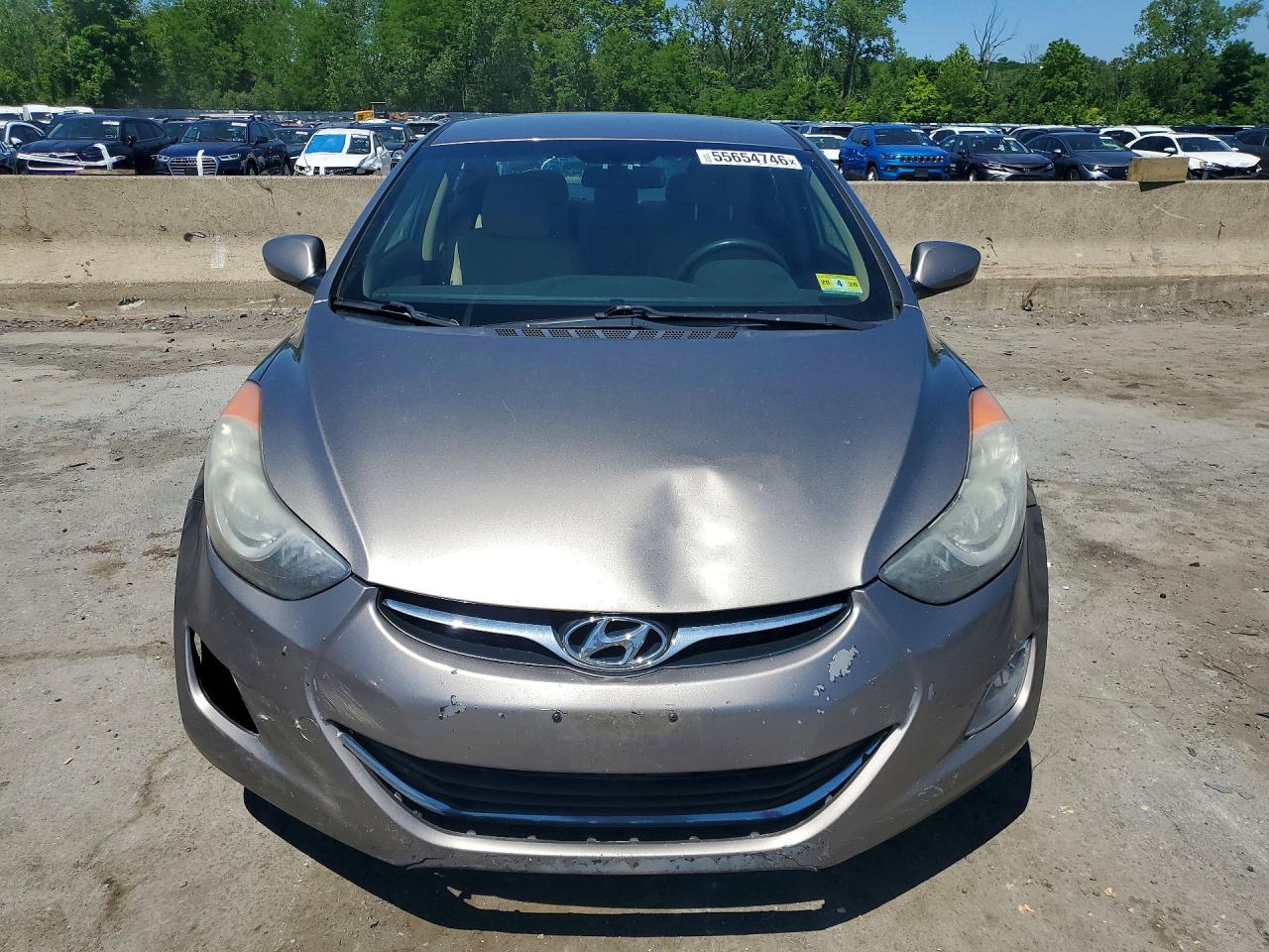 2013 Hyundai Elantra Gls Gray vin: 5NPDH4AE3DH272014