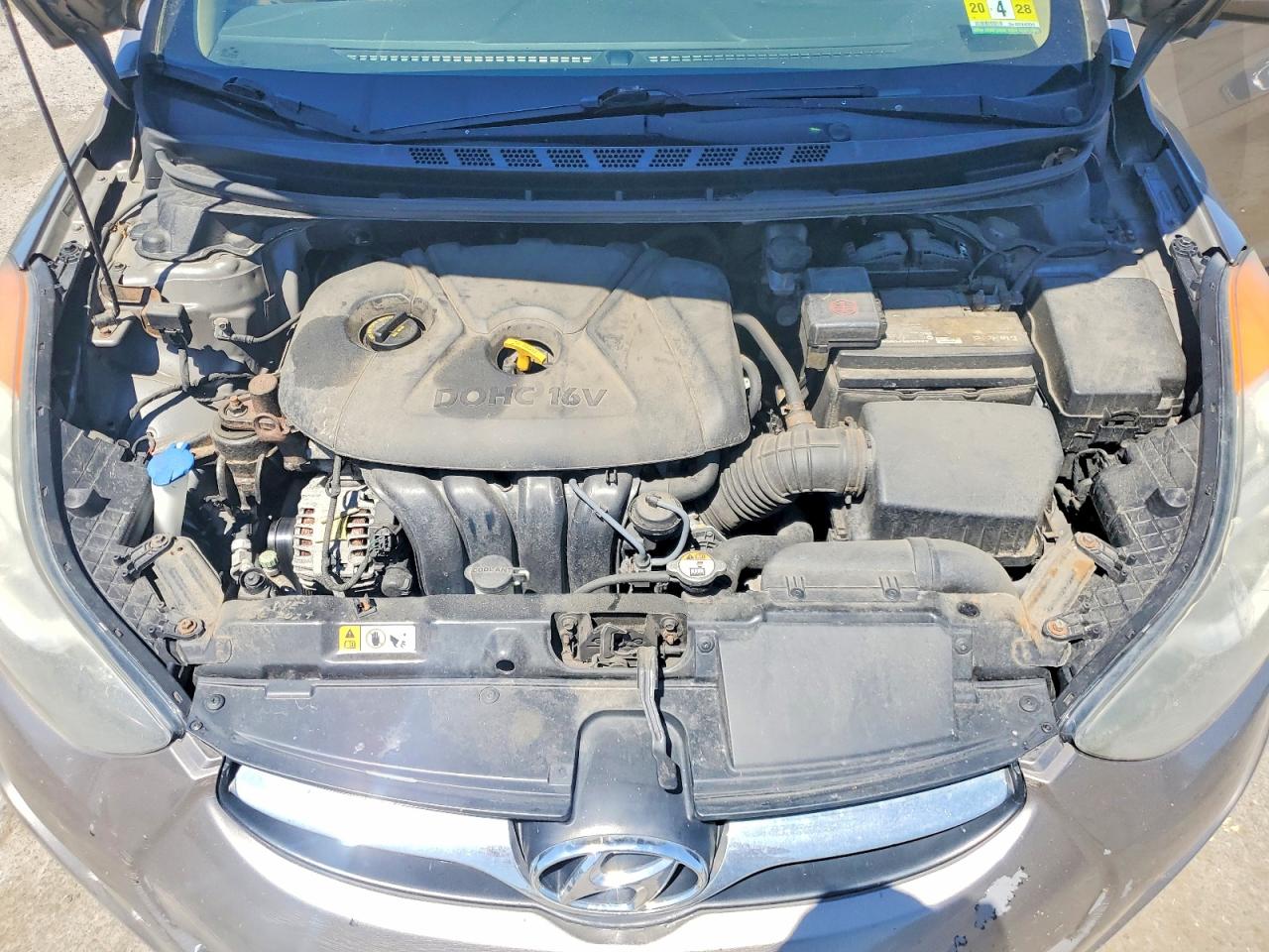 2013 Hyundai Elantra Gls Gray vin: 5NPDH4AE3DH272014