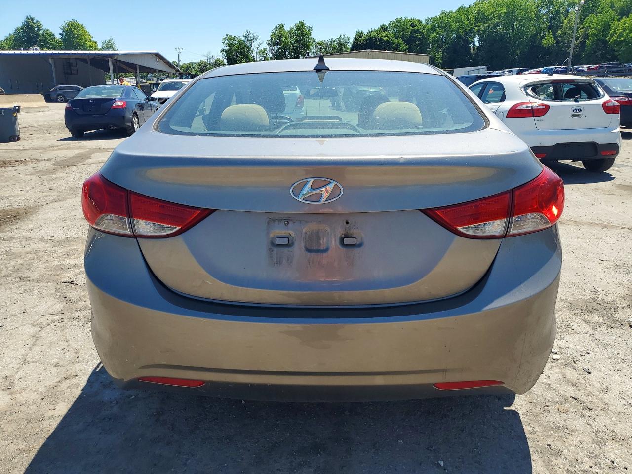 2013 Hyundai Elantra Gls Gray vin: 5NPDH4AE3DH272014