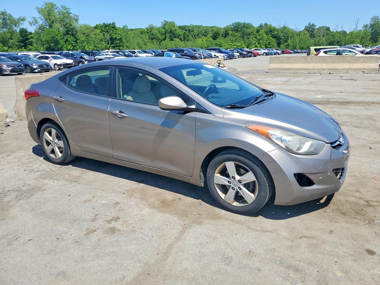 2013 Hyundai Elantra Gls Gray vin: 5NPDH4AE3DH272014