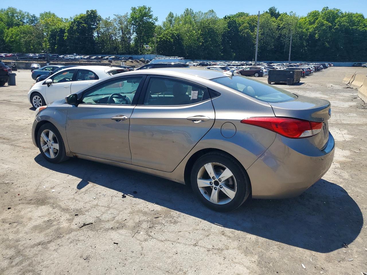 2013 Hyundai Elantra Gls Gray vin: 5NPDH4AE3DH272014