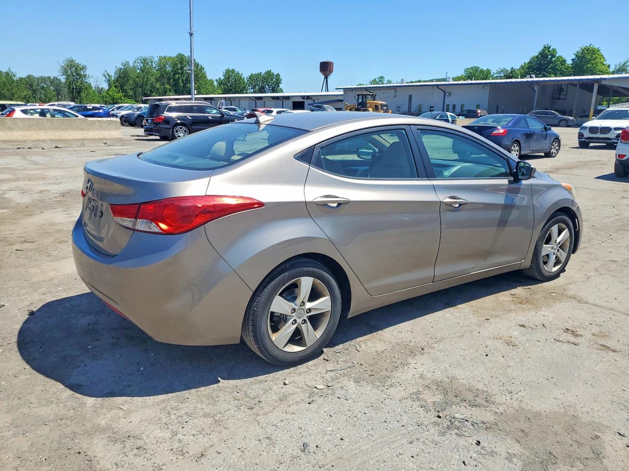 2013 Hyundai Elantra Gls Gray vin: 5NPDH4AE3DH272014