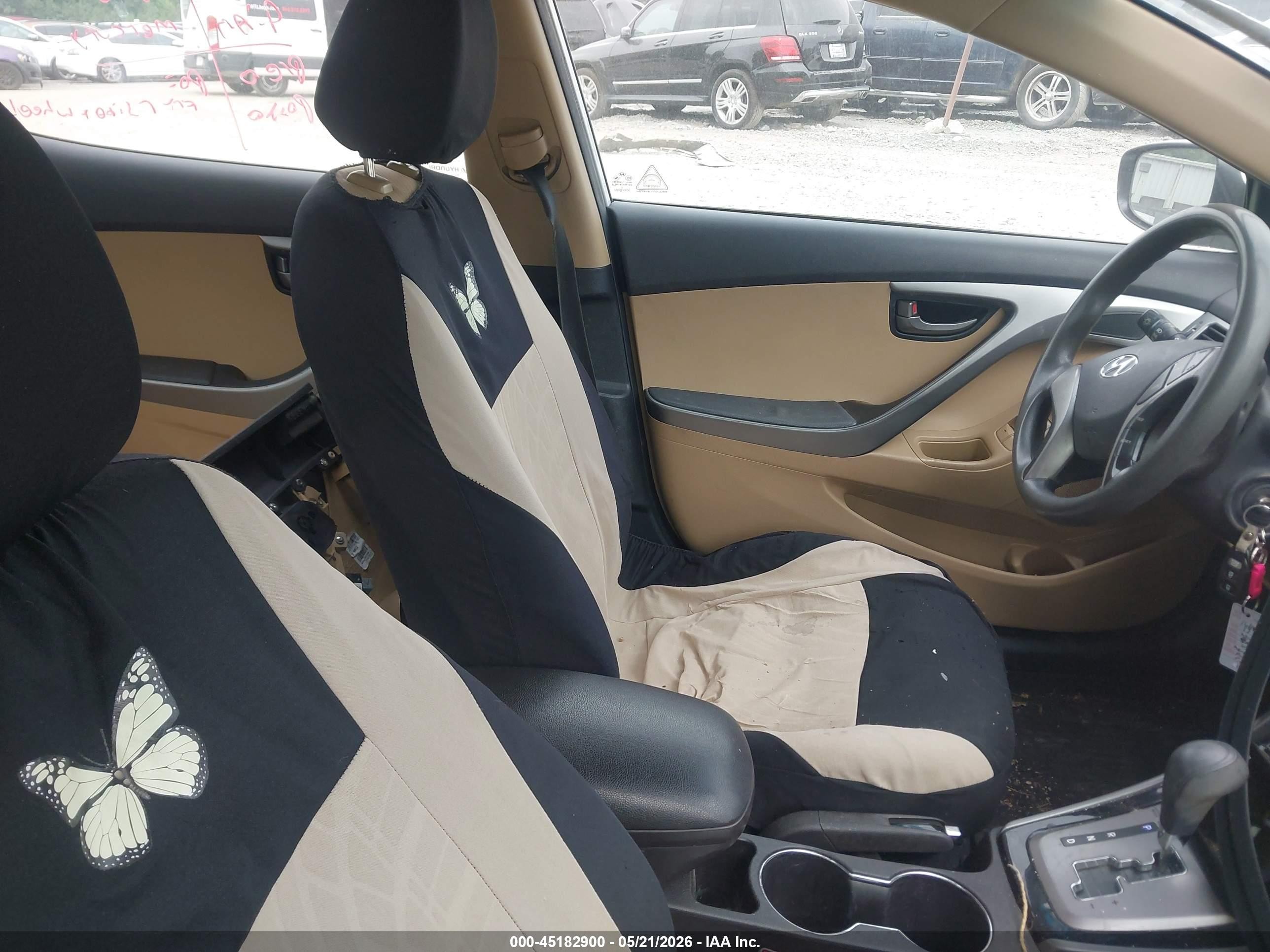 2013 Hyundai Elantra Gls White vin: 5NPDH4AE3DH272143