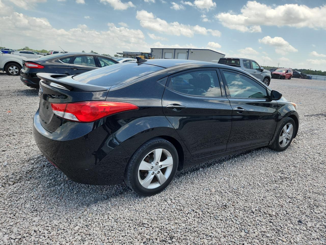 2013 Hyundai Elantra Gls Black vin: 5NPDH4AE3DH273941